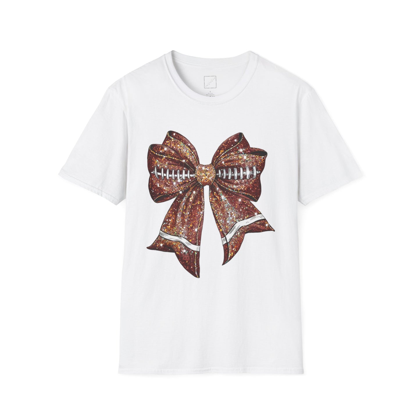 Football Bow Unisex T-Shirt | Sports Fan Apparel, Game Day Shirt, Gift for Him/Her, Casual Wear, Holiday Outfit