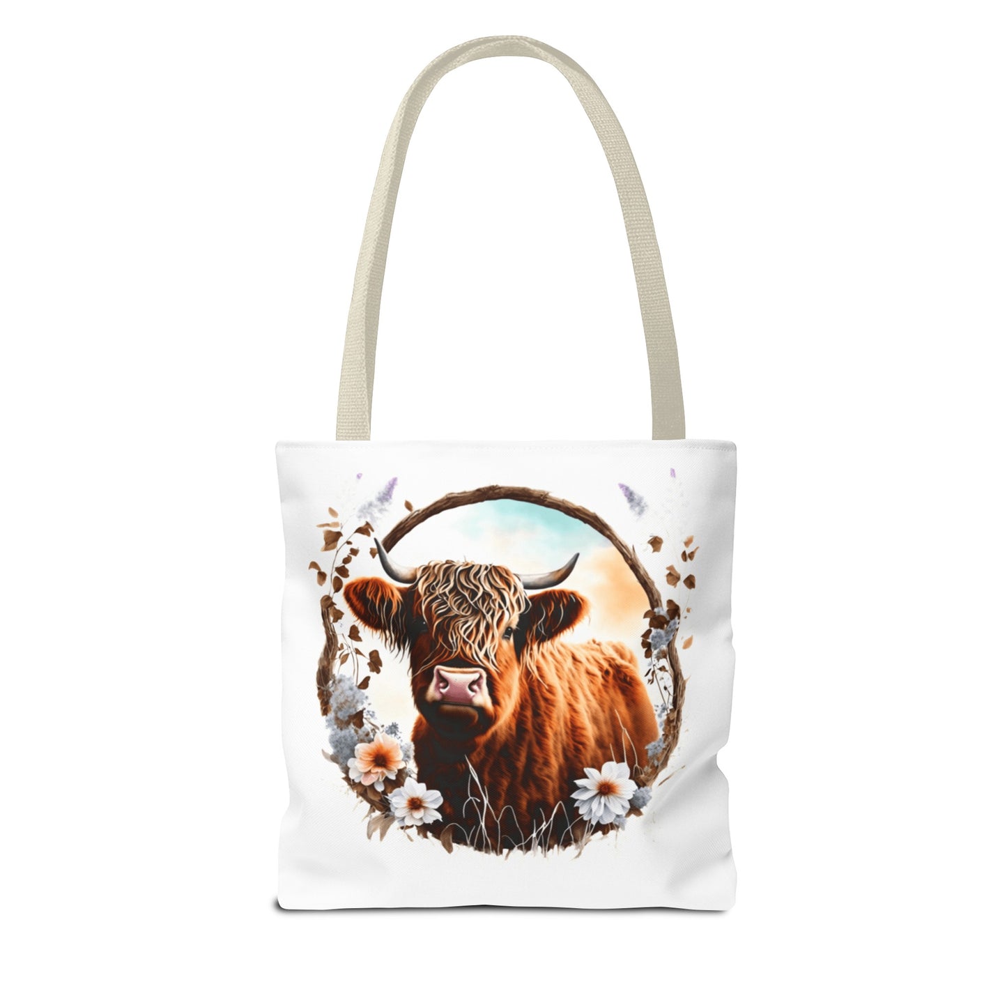 Highland Cattle Cow Tote Bag (AOP)