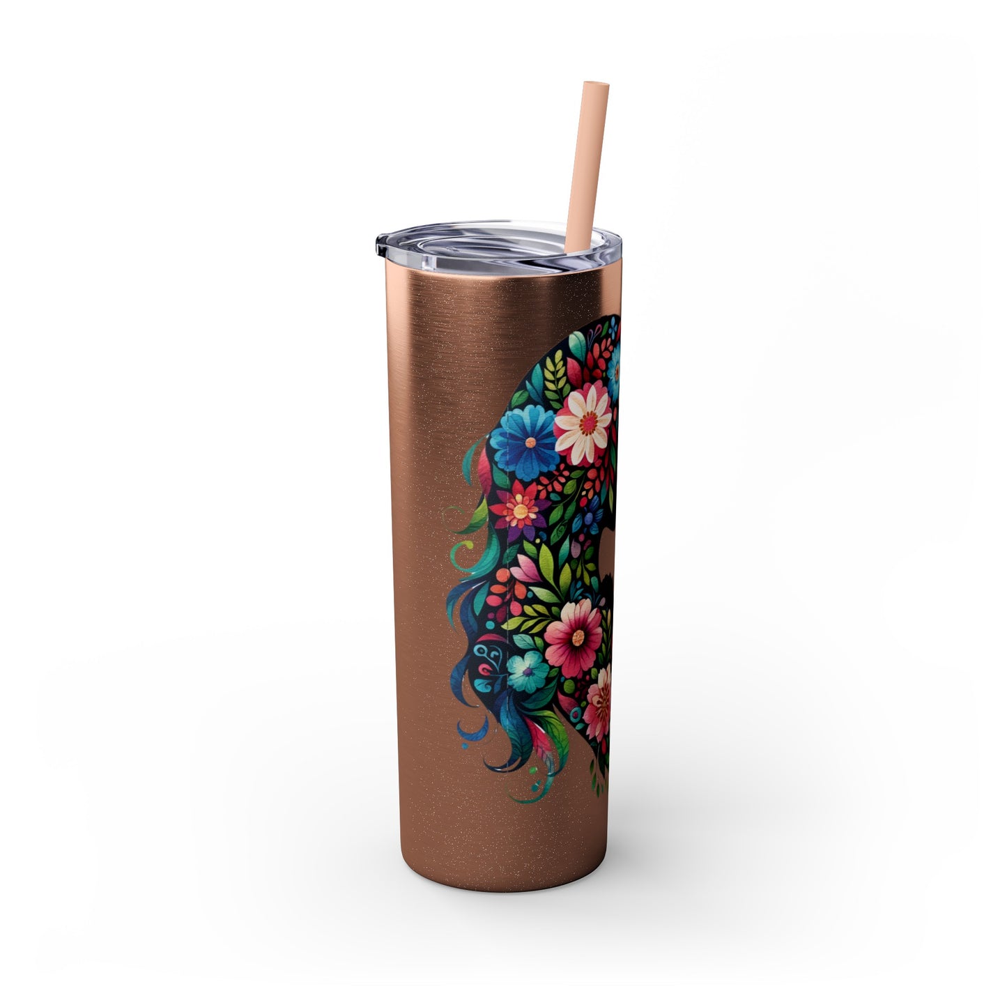 Mom Mother Child Mothers Day Skinny Tumbler with Straw, 20oz