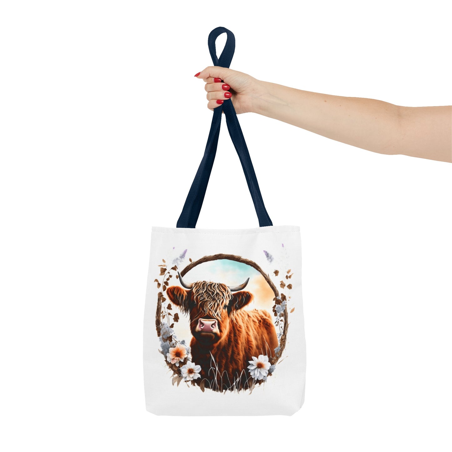 Highland Cattle Cow Tote Bag (AOP)