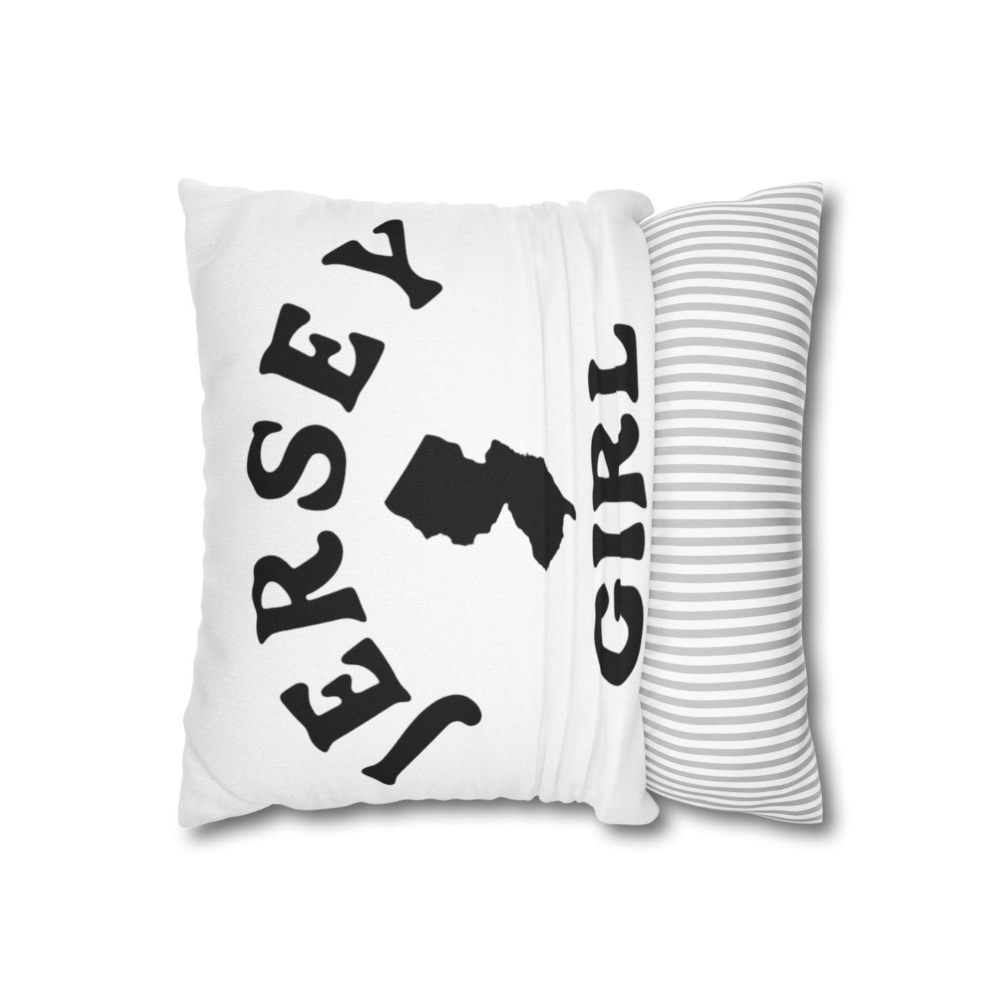 Jersey Girl Spun Polyester Square Pillow Case