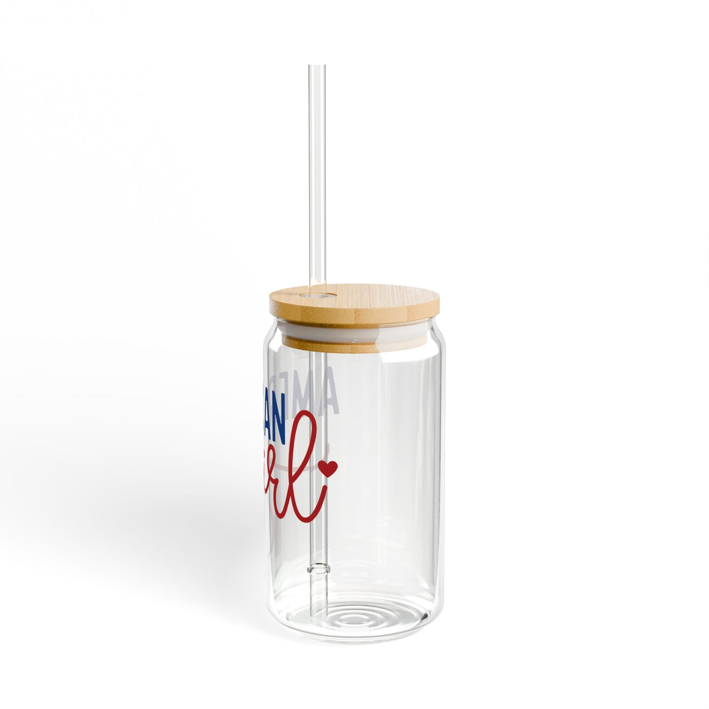 American Girl Sipper Glass, 16oz | Perfect for Summer Gatherings, Gifts for Friends, Eco-Friendly Drinkware, Party Favors, Celebrations