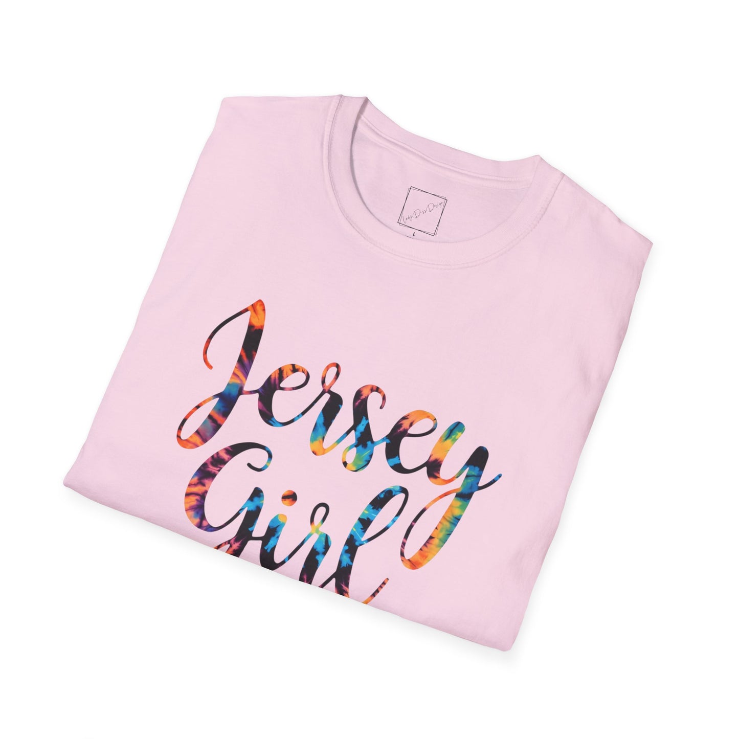 Jersey Girl T-Shirt, Unisex Softstyle Tee, Casual Wear, Gift for Jersey Residents, Summer Fashion, Birthday Present