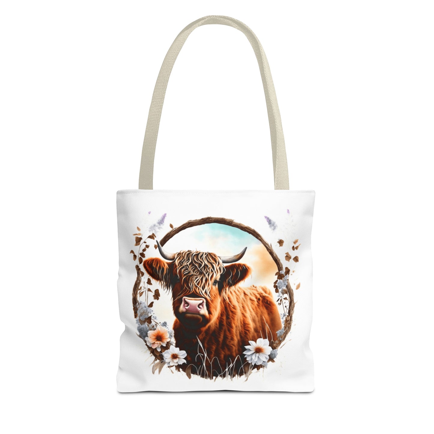 Highland Cattle Cow Tote Bag (AOP)