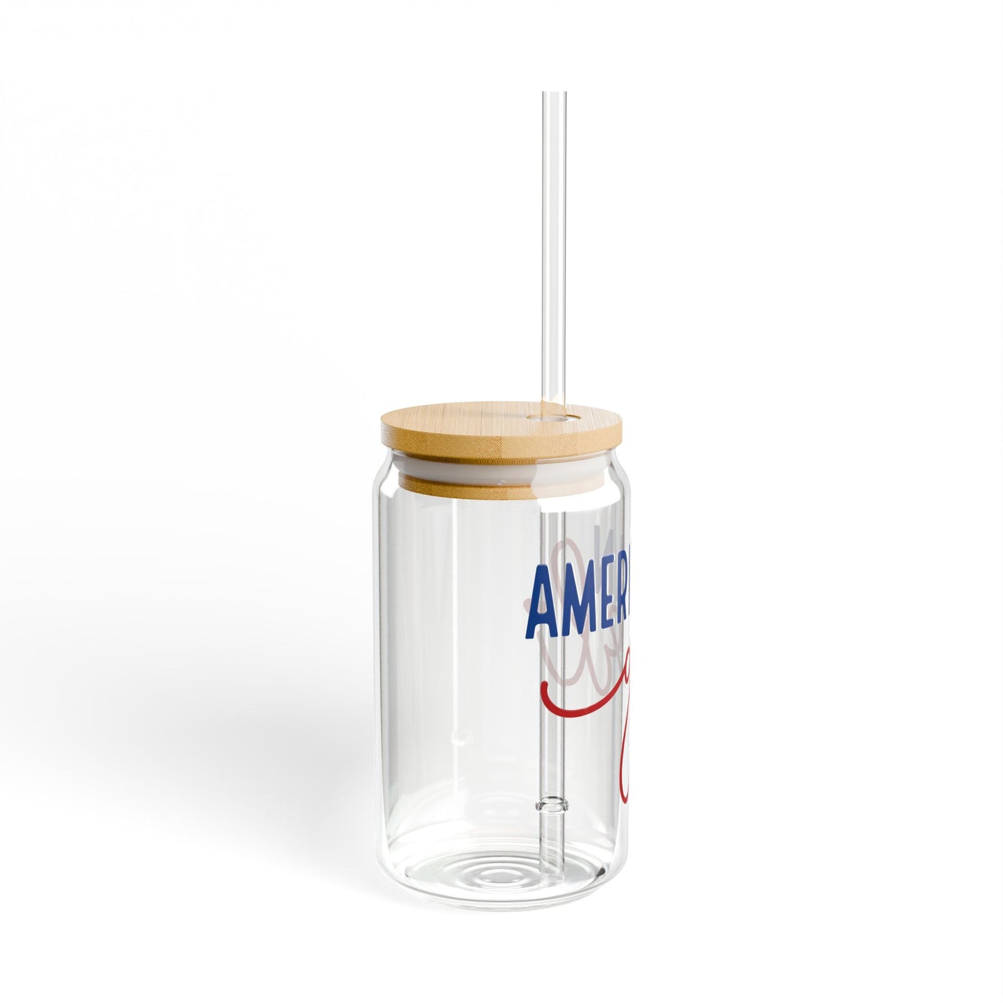 American Girl Sipper Glass, 16oz | Perfect for Summer Gatherings, Gifts for Friends, Eco-Friendly Drinkware, Party Favors, Celebrations