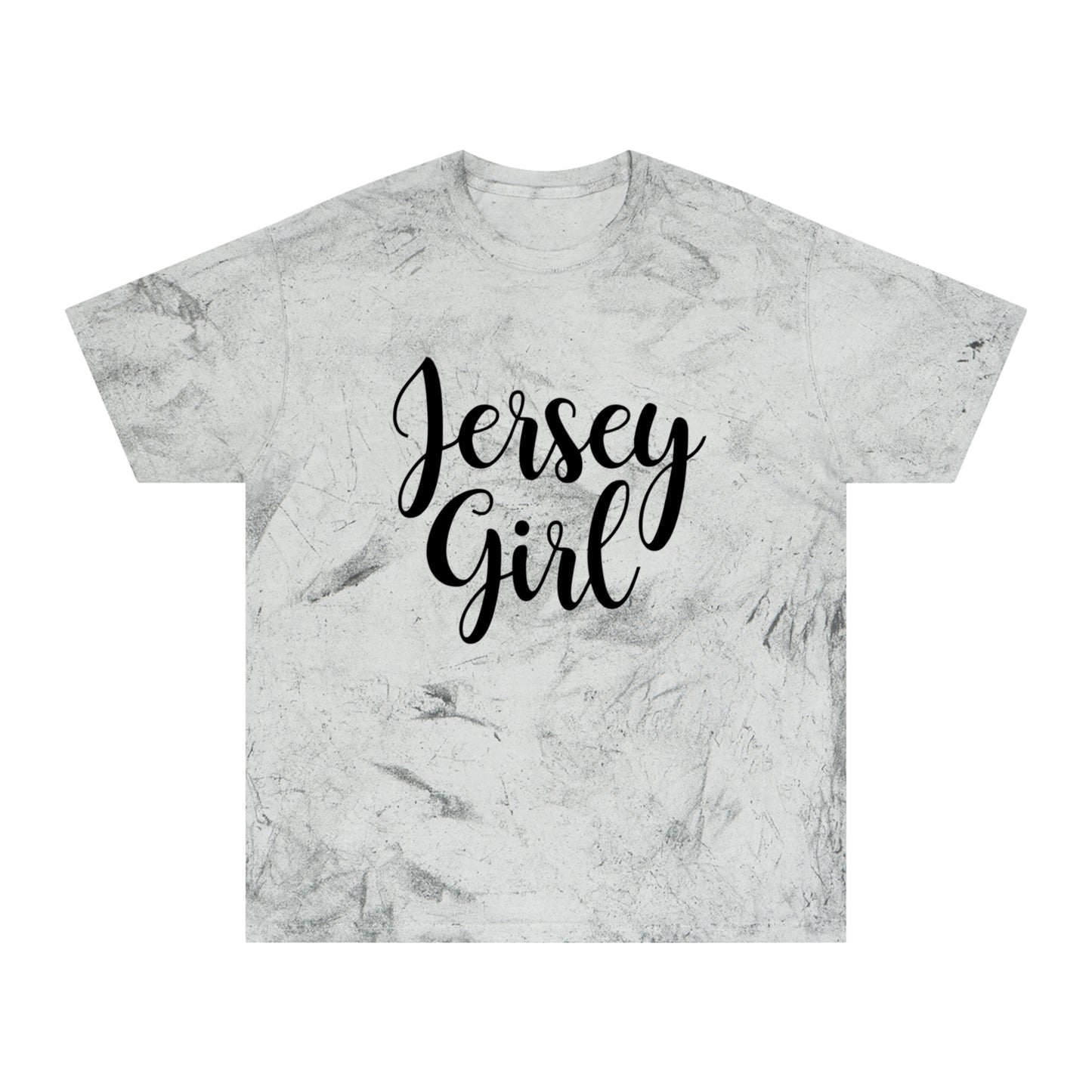 Jersey Girl Color Blast T-Shirt, Unisex Graphic Tee, Trendy Casual Wear, Gift for Her, Summer Vibes, Unique Jersey Gift