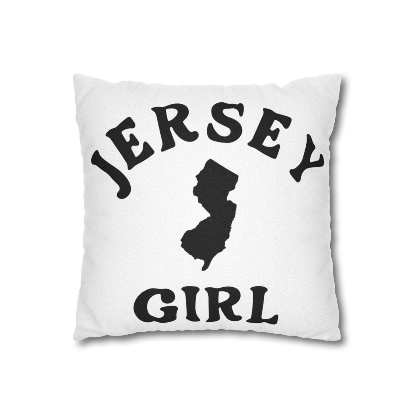 Jersey Girl Spun Polyester Square Pillow Case