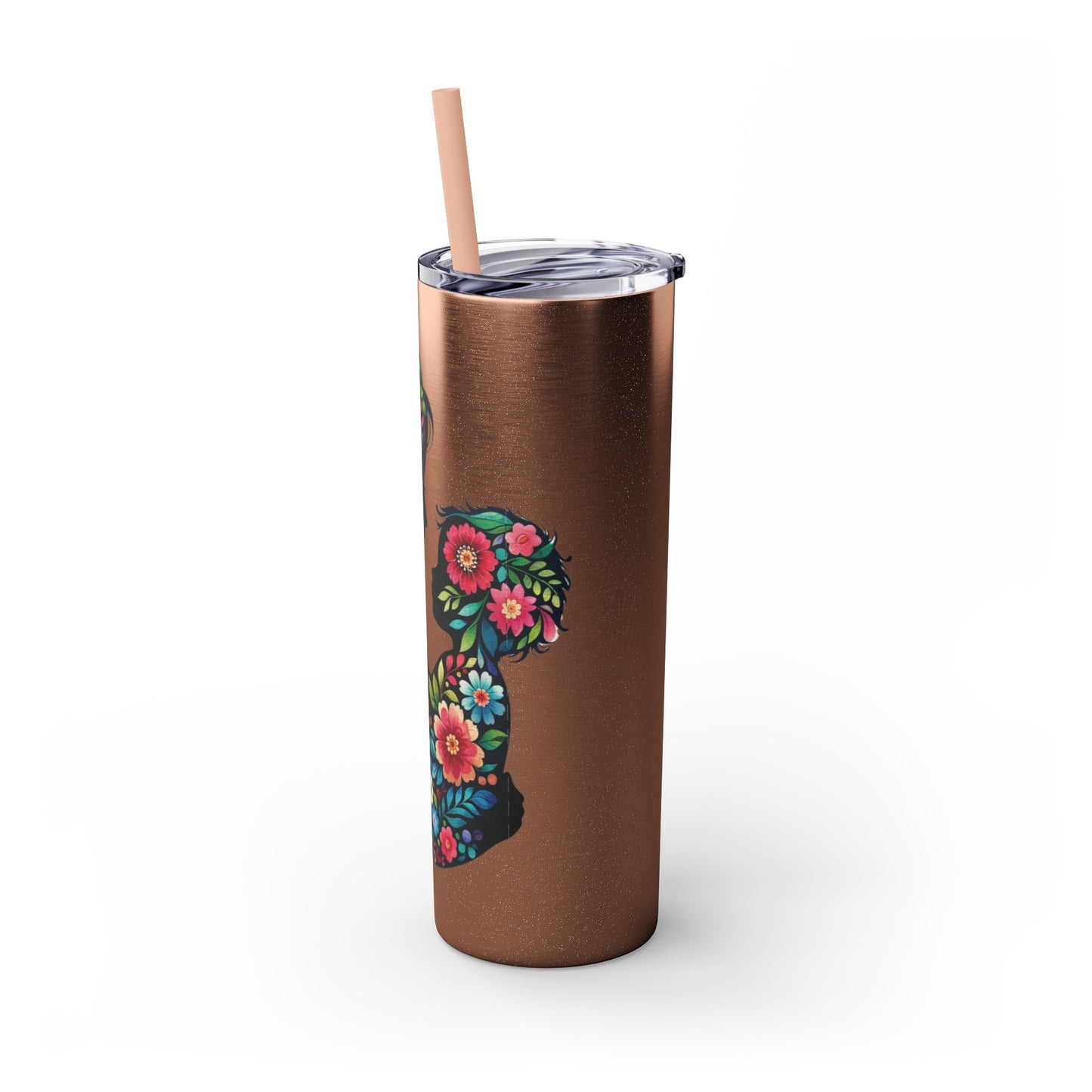 Mom Mother Child Mothers Day Skinny Tumbler with Straw, 20oz