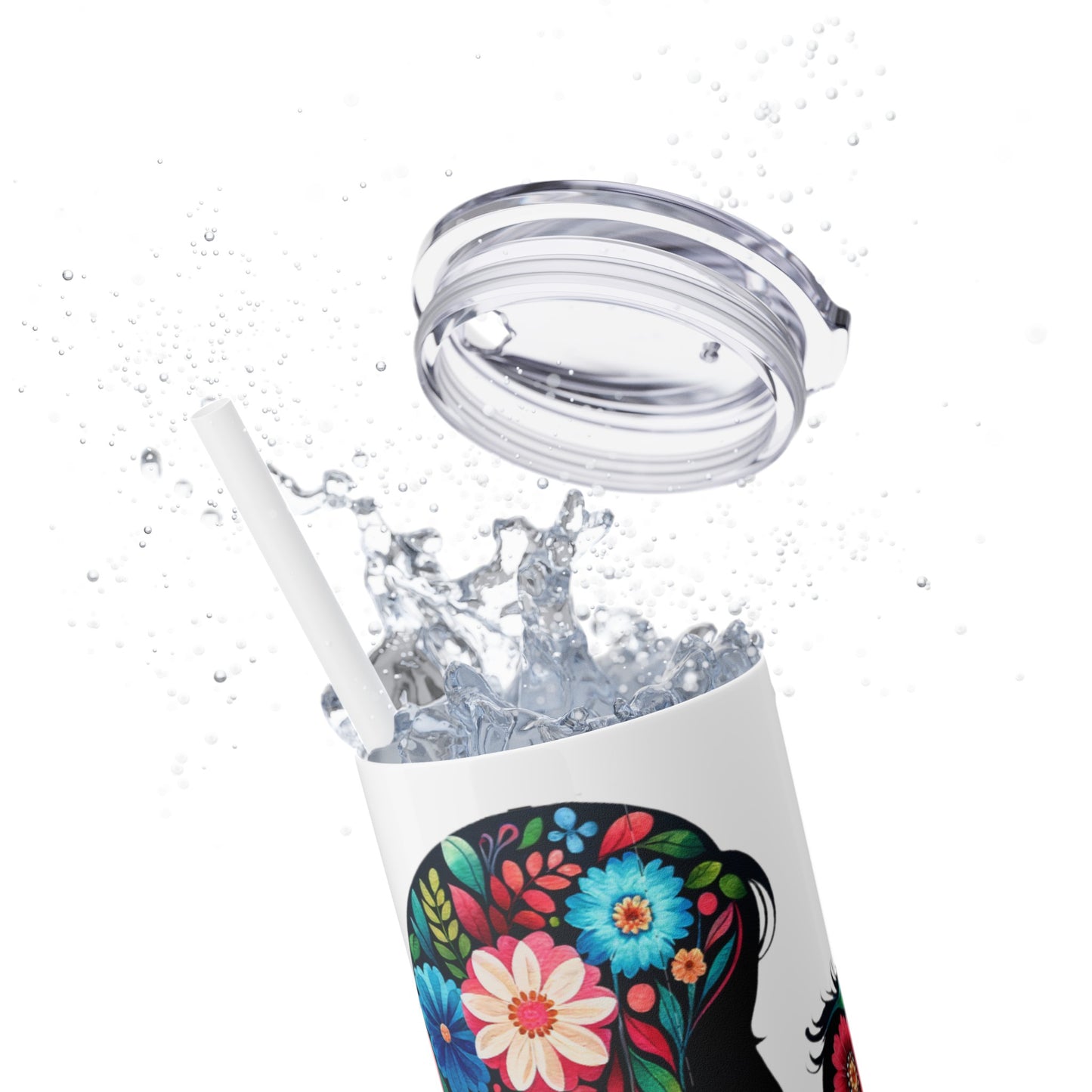 Mom Mothers Day Child Skinny Tumbler with Straw, 20oz