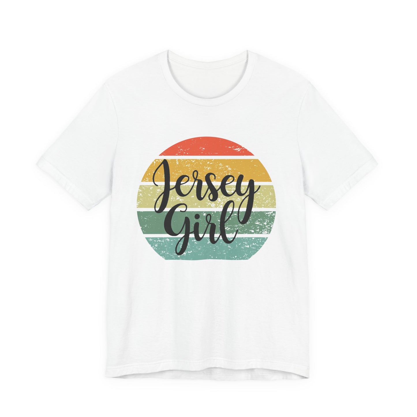 Jersey Girl Vintage Tee, Casual T-Shirt, Summer Top, Gift for Her, Birthday Celebration, Beachwear, Retro Style