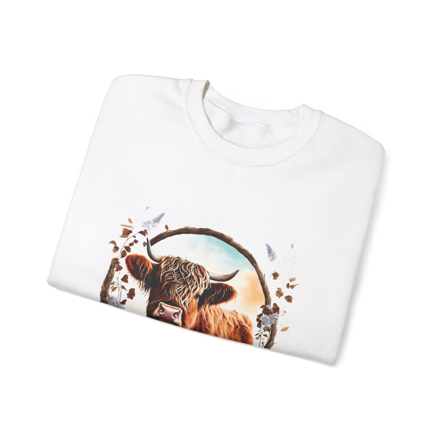 Highland Cattle Cow Unisex Heavy Blend™ Crewneck Sweatshirt
