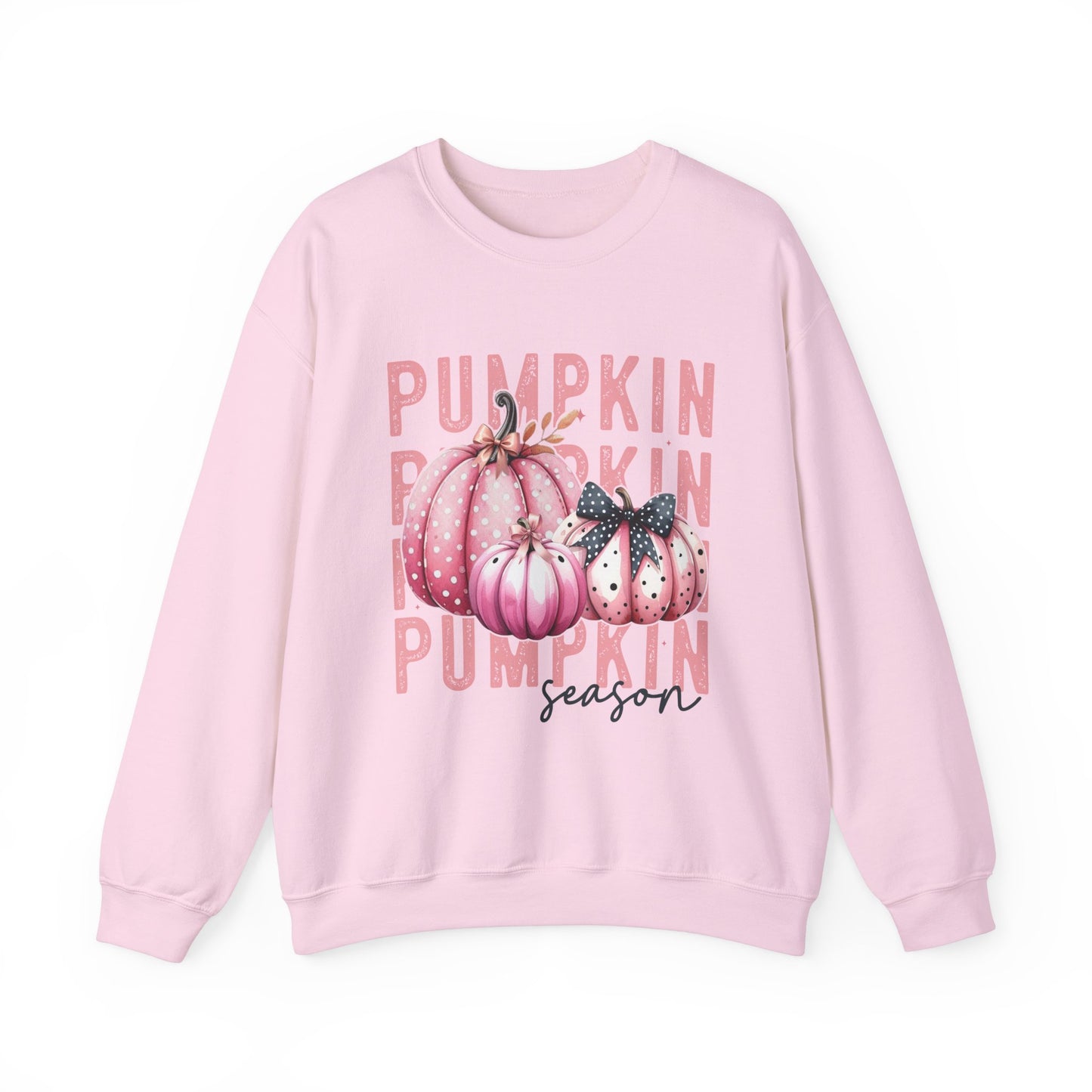 Pumpkin Season Pink Unisex Heavy Blend™ Crewneck Sweatshirt