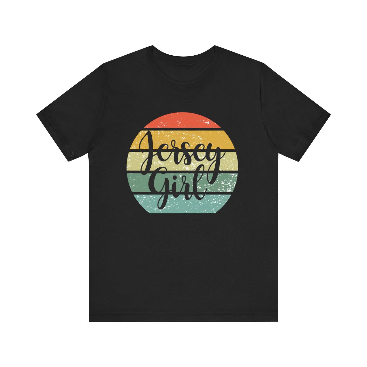 Jersey Girl Vintage Tee, Casual T-Shirt, Summer Top, Gift for Her, Birthday Celebration, Beachwear, Retro Style