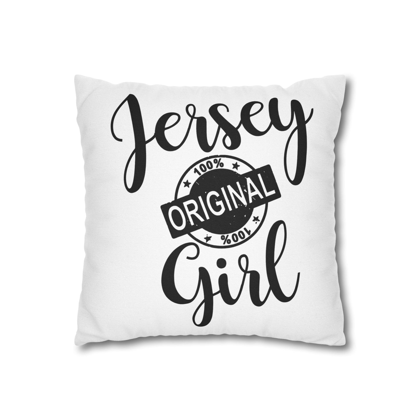 Jersey Girl Pillowcase, Cozy Home Decor, Gift for New Jersey Residents, Throw Pillow Cover, Original Jersey Style