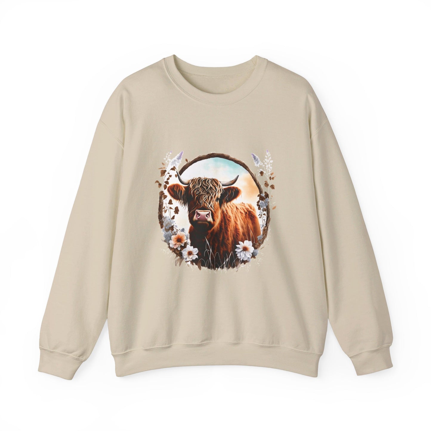 Highland Cattle Cow Unisex Heavy Blend™ Crewneck Sweatshirt