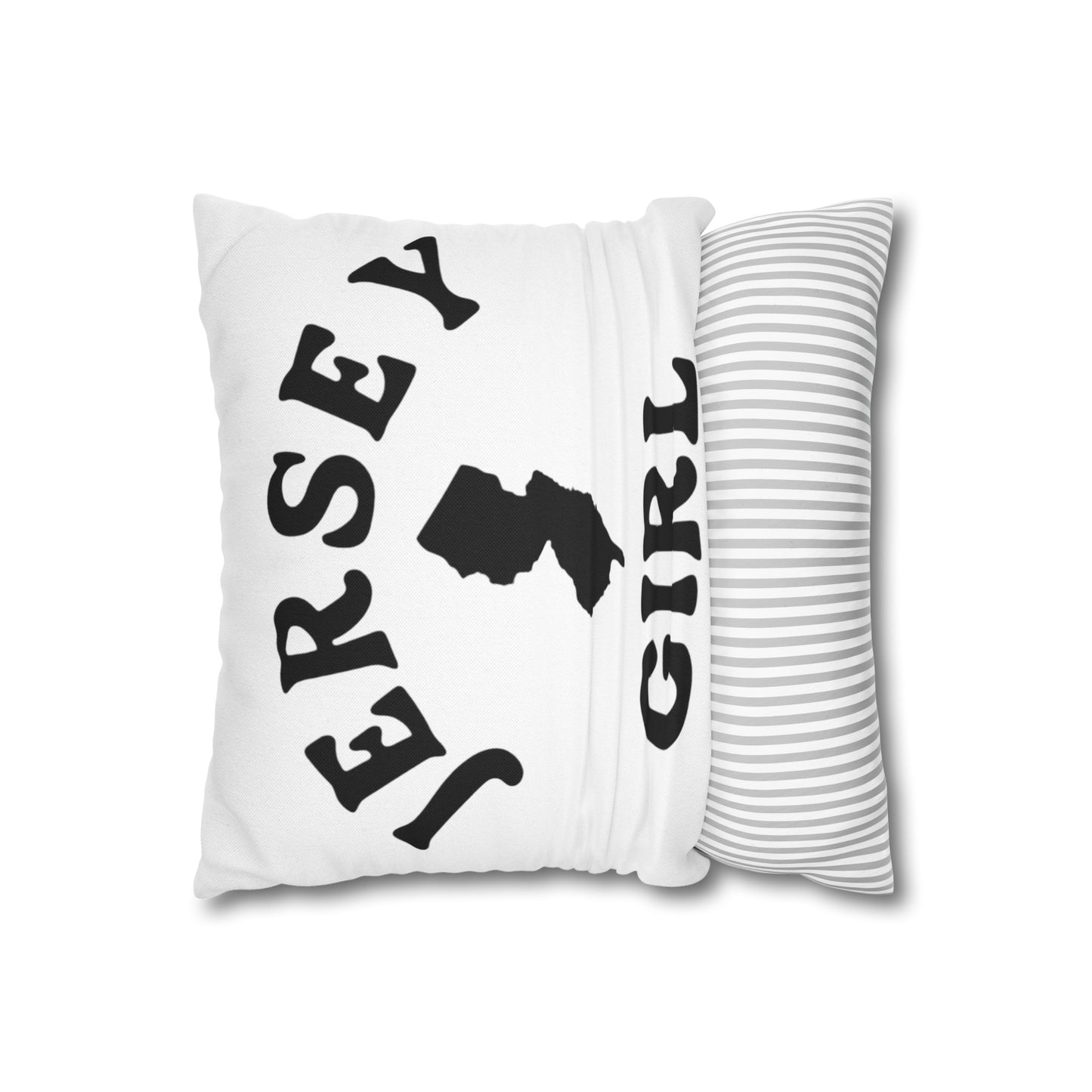 Jersey Girl Spun Polyester Square Pillow Case