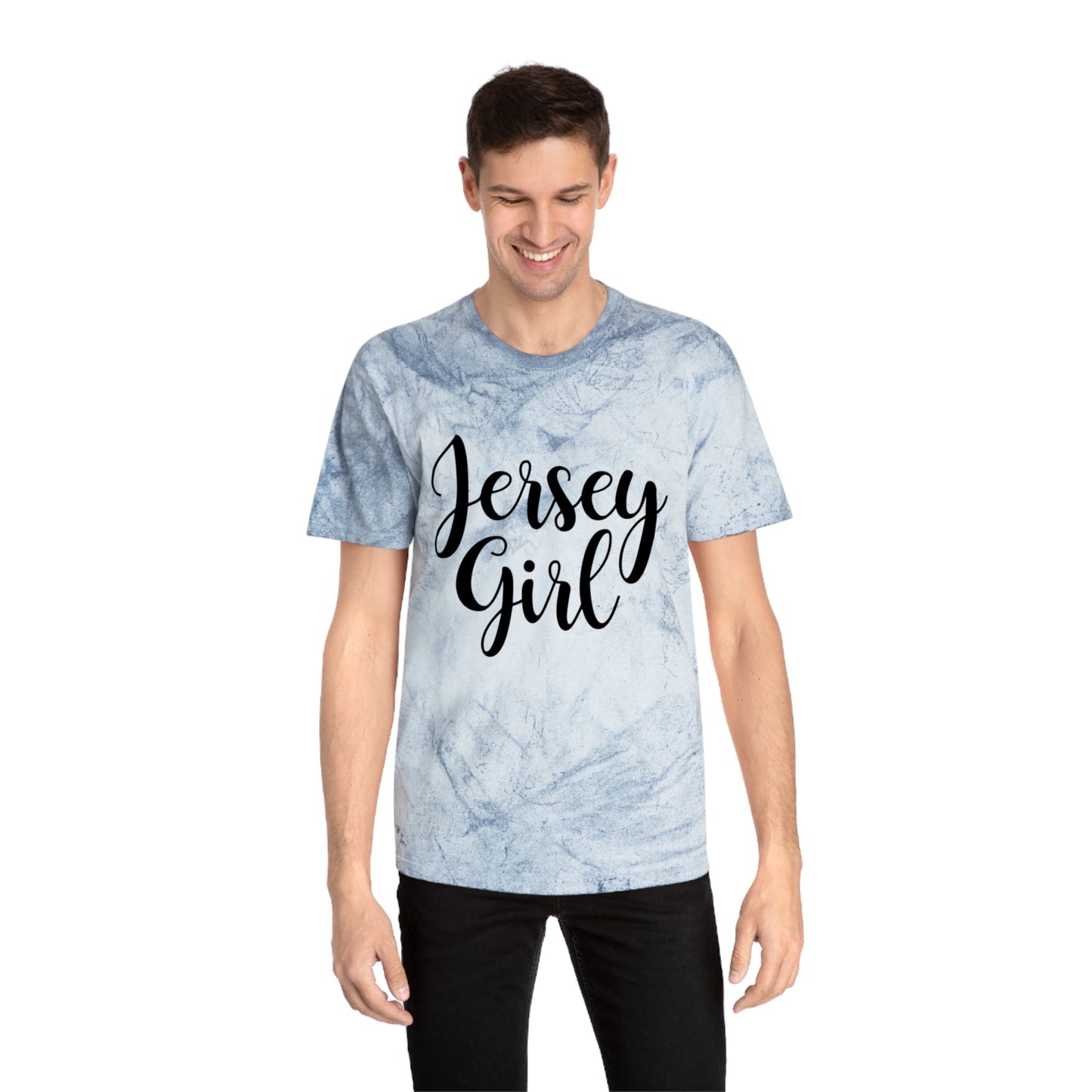 Jersey Girl Color Blast T-Shirt, Unisex Graphic Tee, Trendy Casual Wear, Gift for Her, Summer Vibes, Unique Jersey Gift