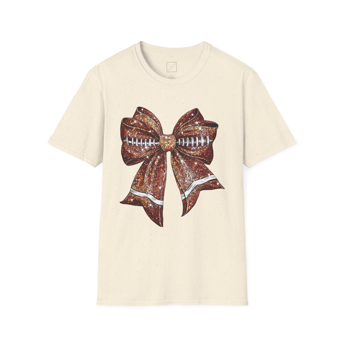 Football Bow Unisex T-Shirt | Sports Fan Apparel, Game Day Shirt, Gift for Him/Her, Casual Wear, Holiday Outfit