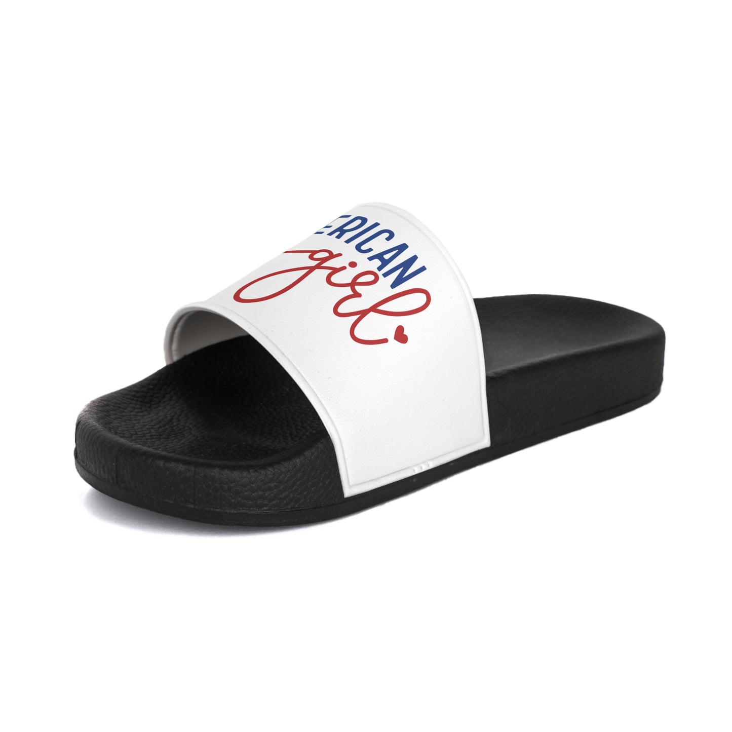 Stylish Women's Slide Sandals with American Pride Design, Summer Footwear, Casual Sandals, Beach Slides, Patriotic Gift