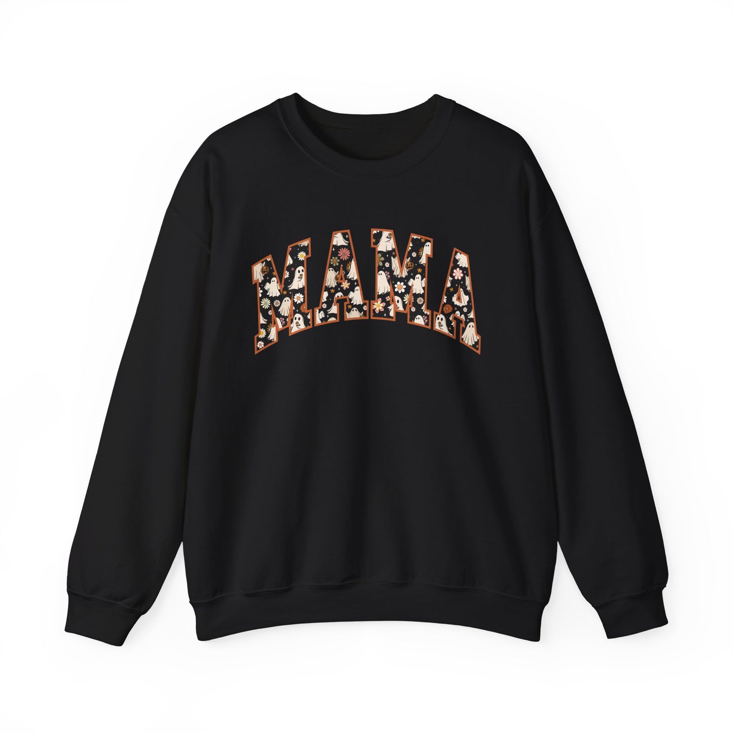 MAMA Halloween Ghost Spooky Unisex Heavy Blend™ Crewneck Sweatshirt