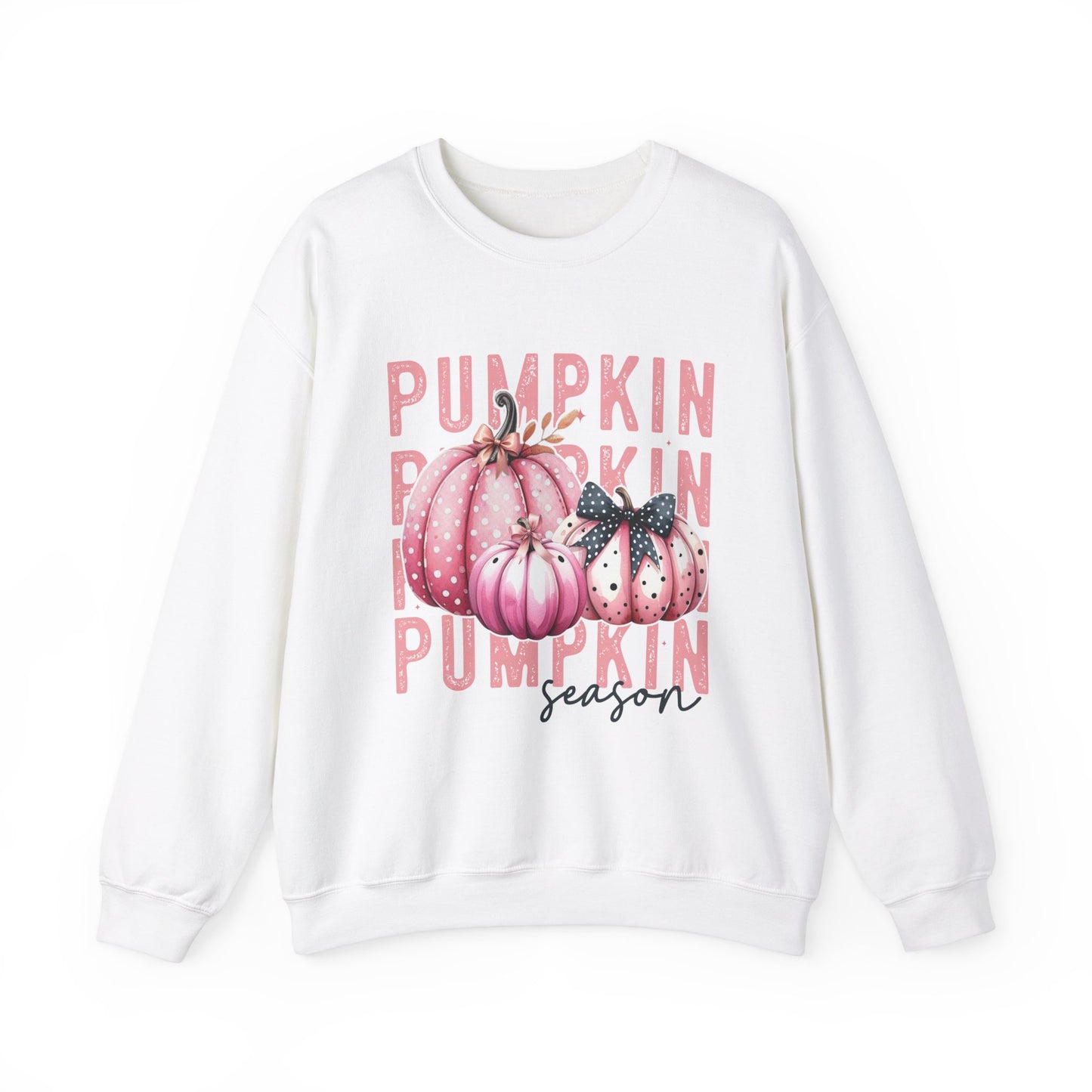 Pumpkin Season Pink Unisex Heavy Blend™ Crewneck Sweatshirt