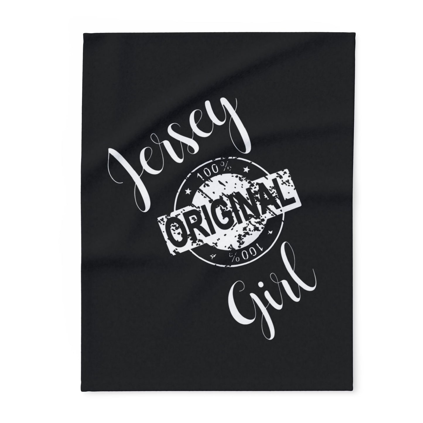 Jersey Girl Fleece Blanket | Cozy Gift for Her, Great for Home Decor, Warm Throw for Holidays, Unique Jersey Original Blanket