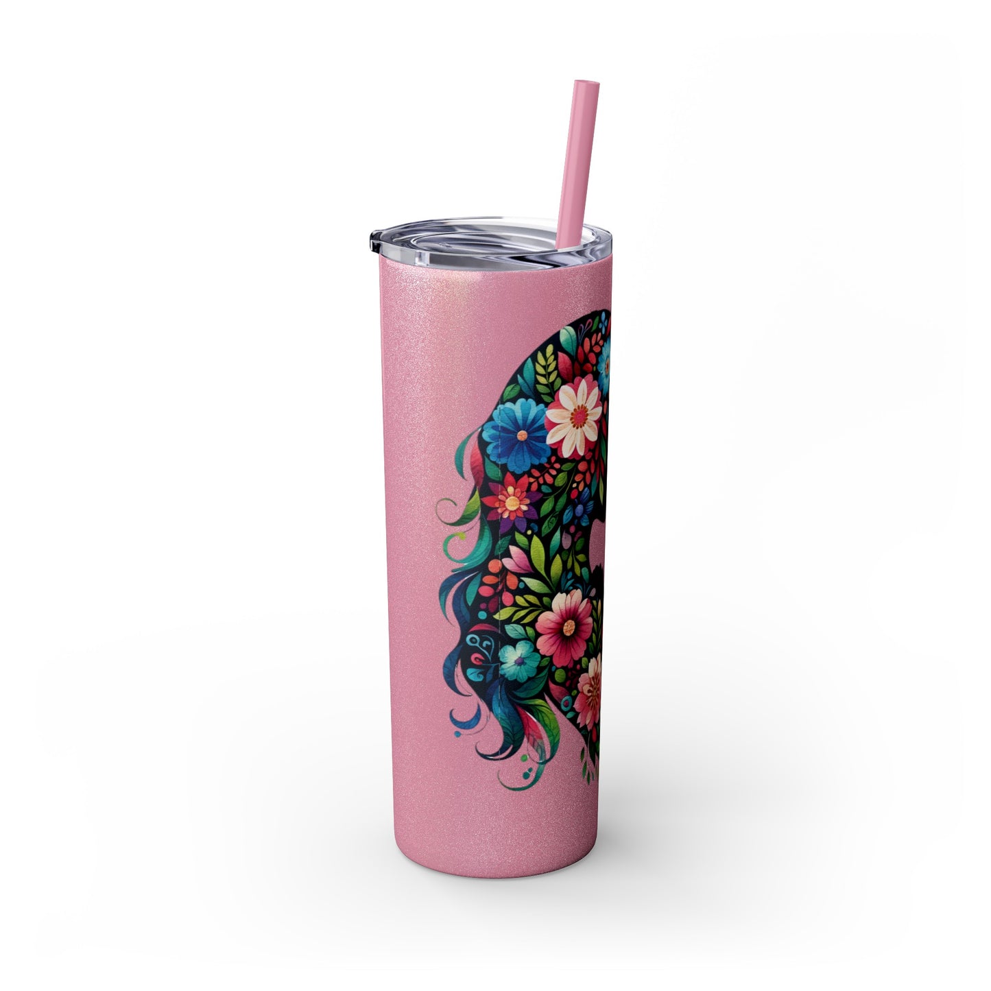 Mom Mother Child Mothers Day Skinny Tumbler with Straw, 20oz