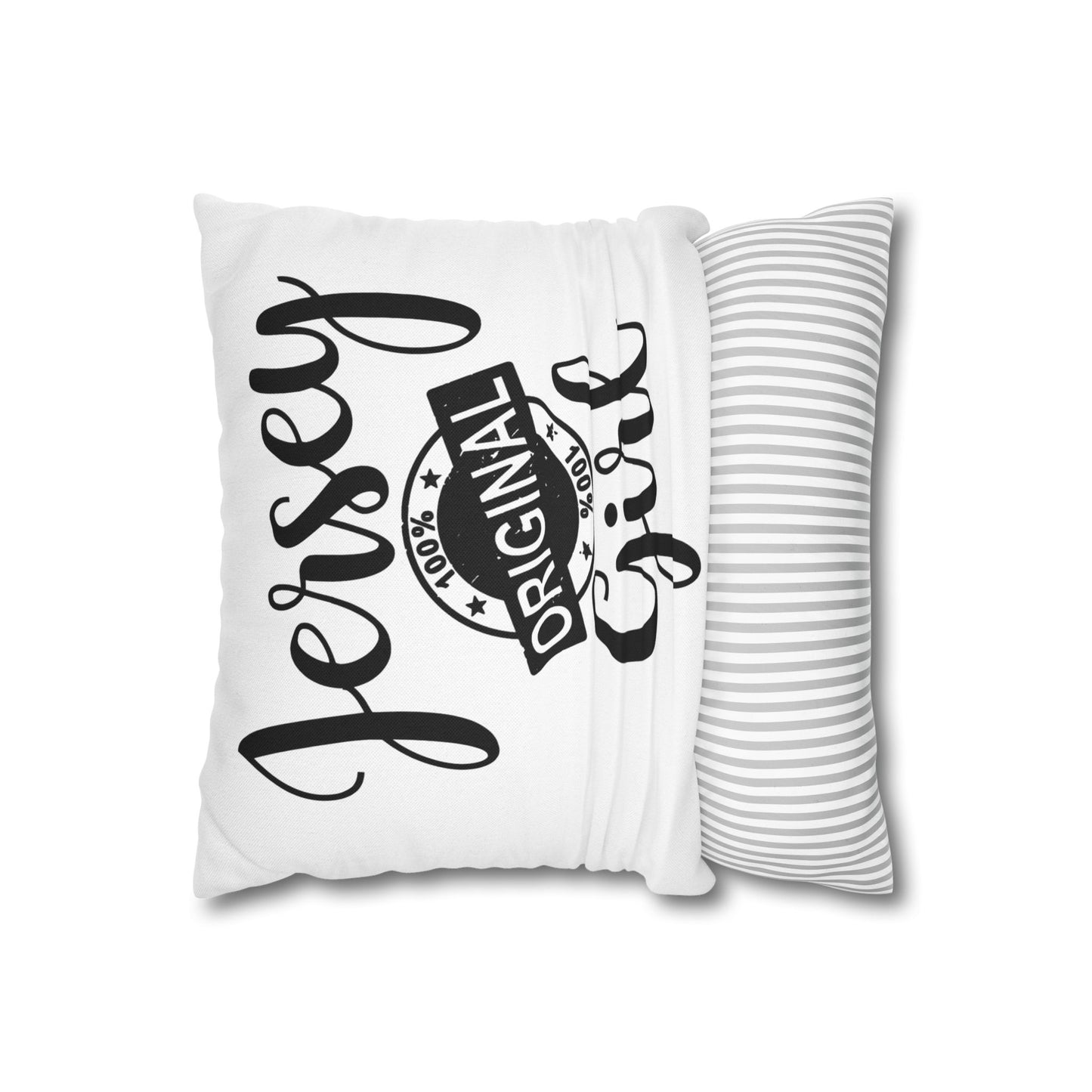 Jersey Girl Pillowcase, Cozy Home Decor, Gift for New Jersey Residents, Throw Pillow Cover, Original Jersey Style