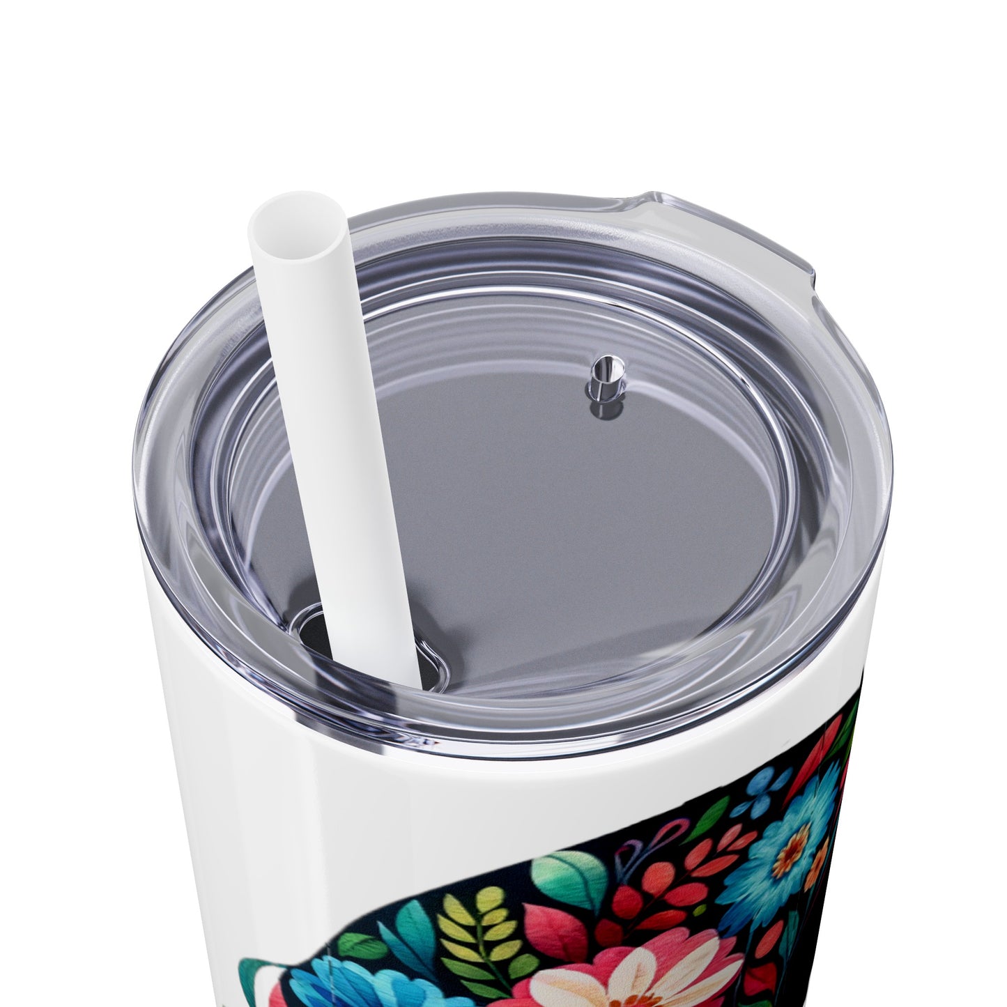Mom Mothers Day Child Skinny Tumbler with Straw, 20oz