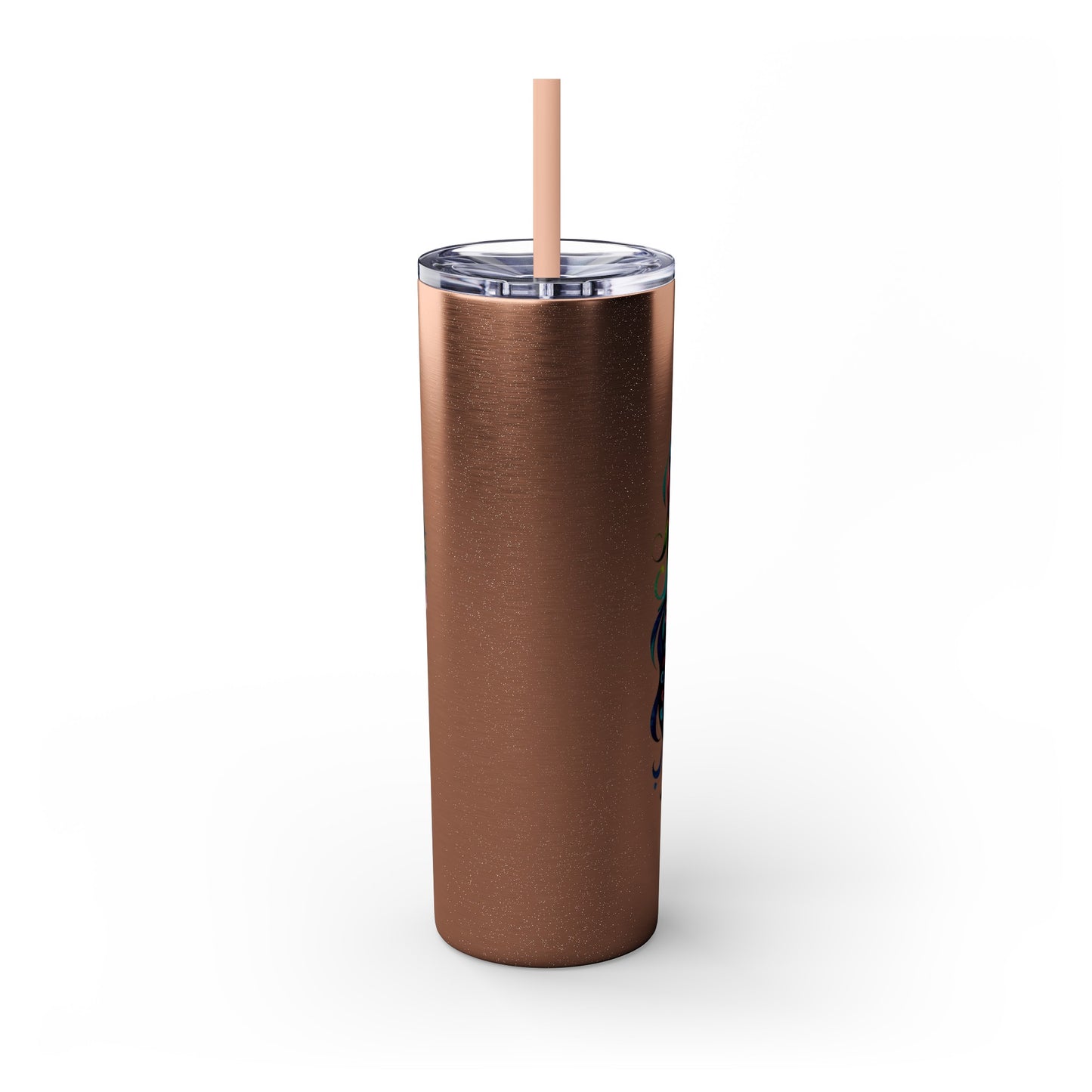 Mom Mother Child Mothers Day Skinny Tumbler with Straw, 20oz