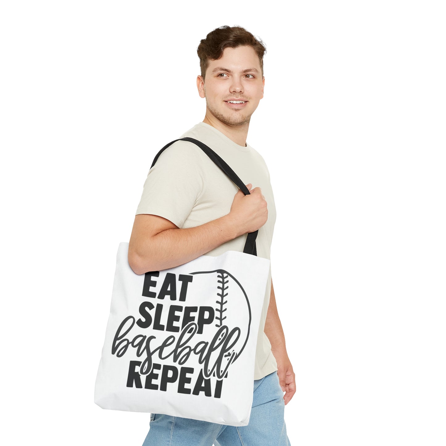 Eat Sleep Baseball Repeat AOP Tote Bag