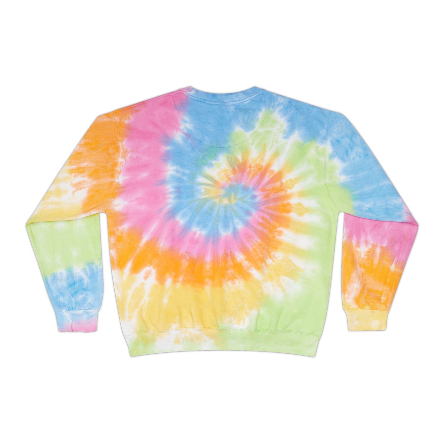Good Vibes Unisex Tie-Dye Sweatshirt, Cozy Pullover for Relaxation, Gift for Friends, Summer Festivals, Beach Days, Casual Style