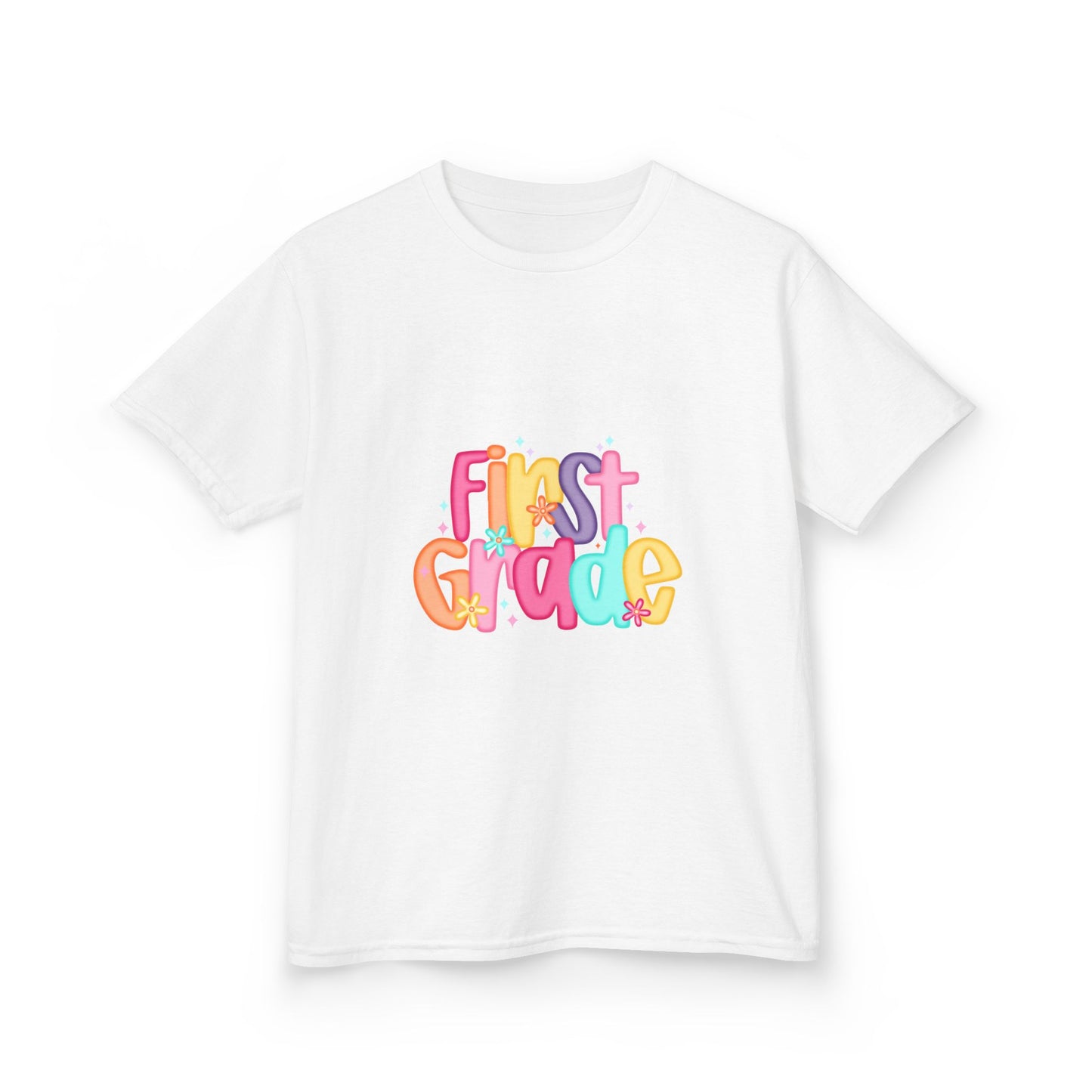 Colorful Kids First Grade Tee - Ideal for Celebrations, Birthdays, Back to School, Gifts, and Everyday Wear