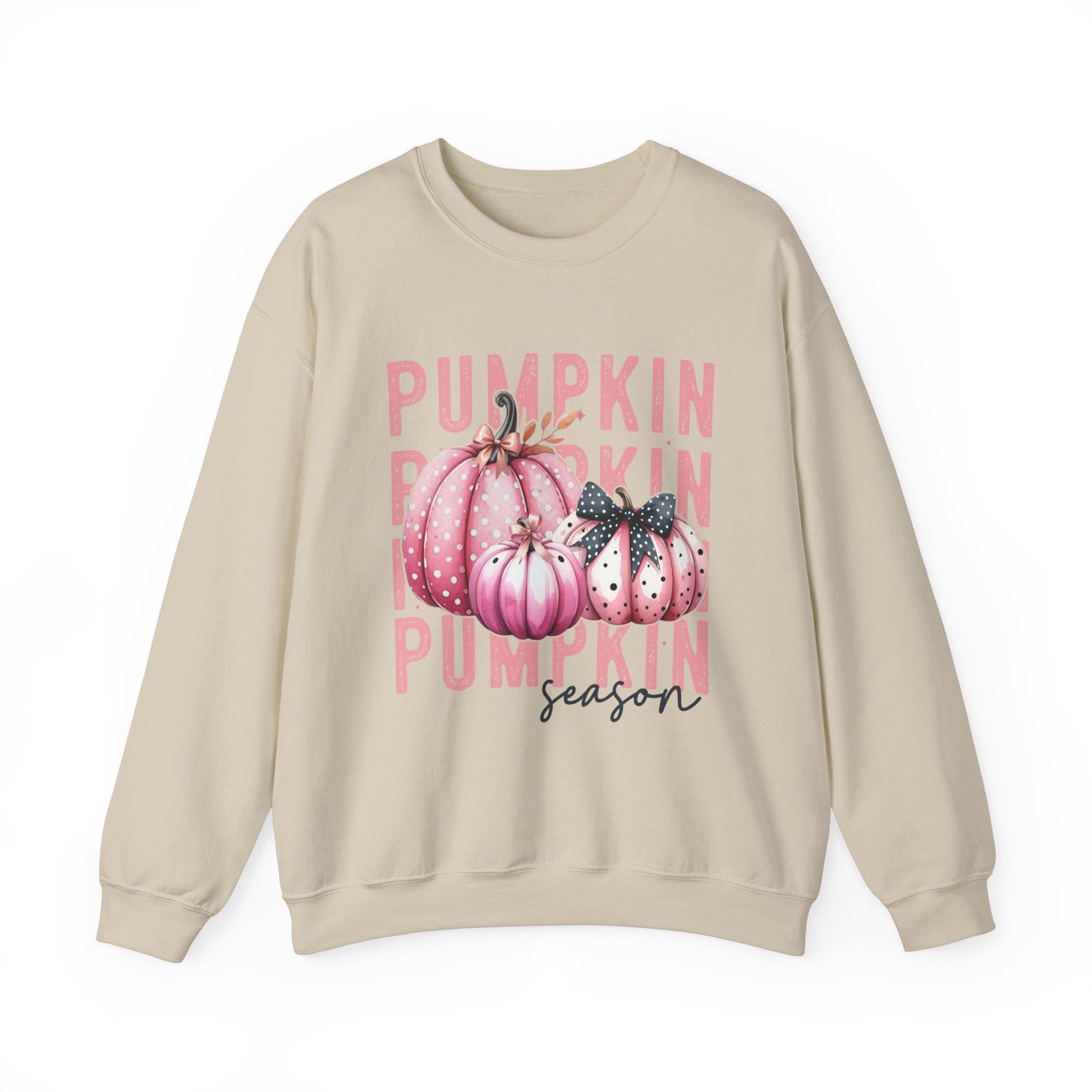 Pumpkin Season Pink Unisex Heavy Blend™ Crewneck Sweatshirt
