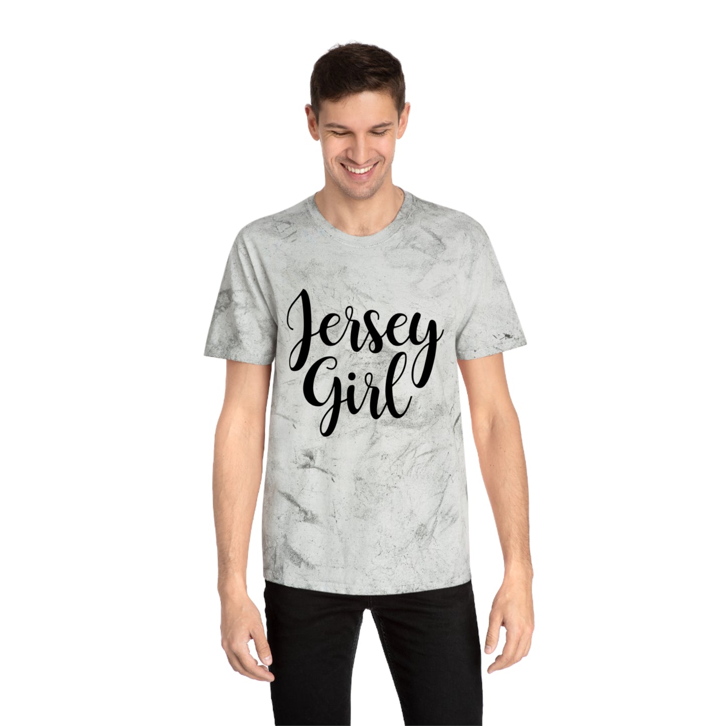 Jersey Girl Color Blast T-Shirt, Unisex Graphic Tee, Trendy Casual Wear, Gift for Her, Summer Vibes, Unique Jersey Gift