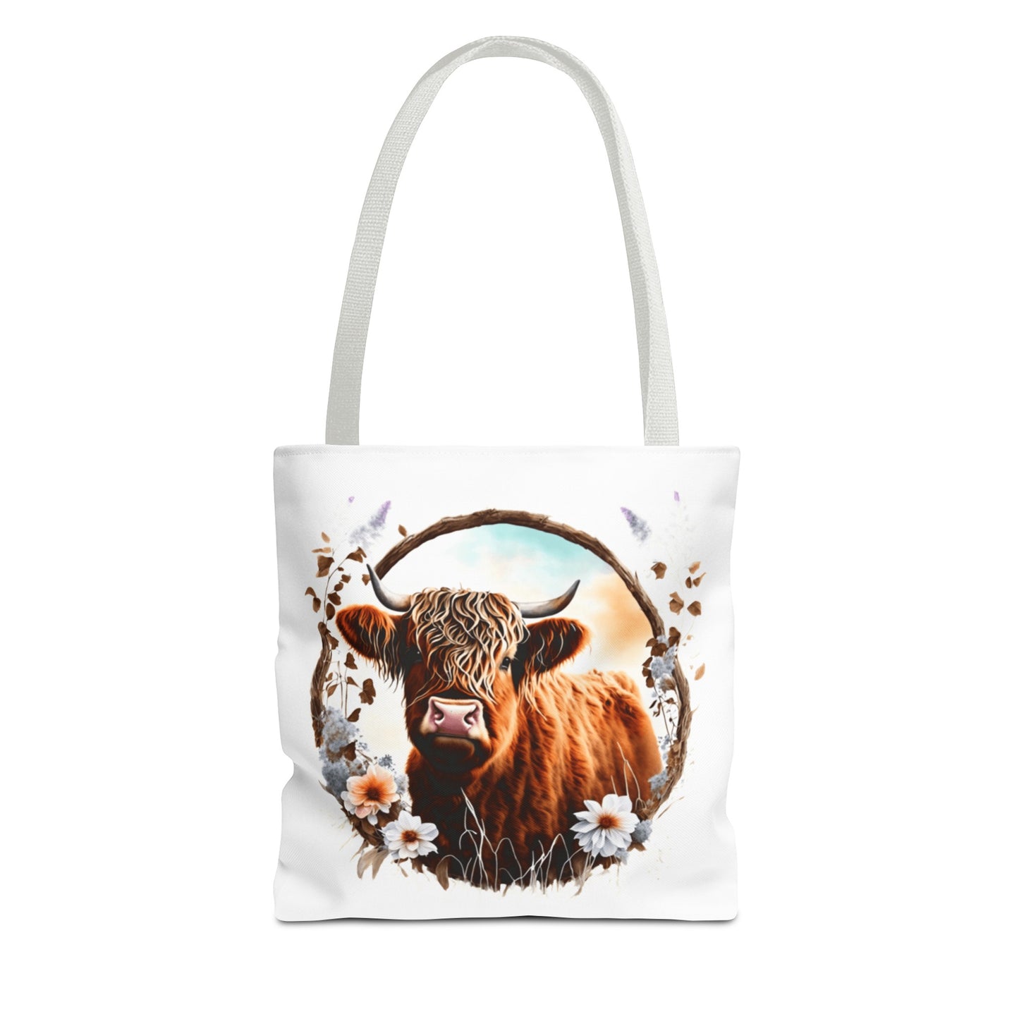 Highland Cattle Cow Tote Bag (AOP)