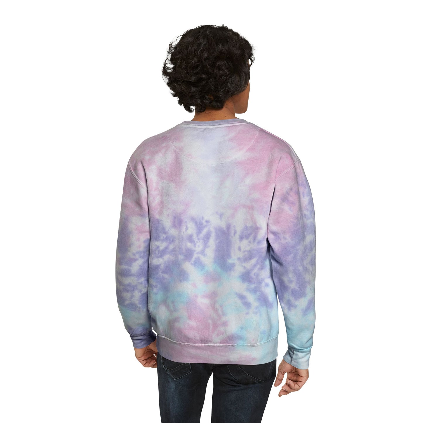 Good Vibes Unisex Tie-Dye Sweatshirt, Cozy Pullover for Relaxation, Gift for Friends, Summer Festivals, Beach Days, Casual Style
