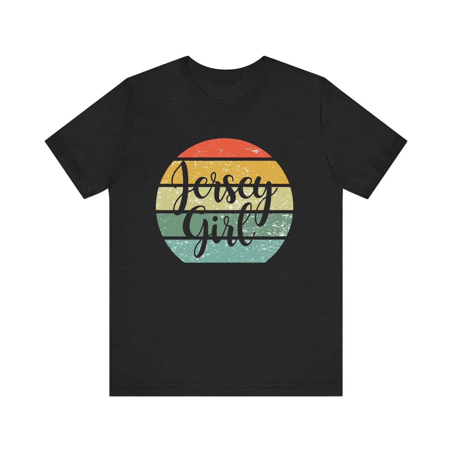 Jersey Girl Vintage Tee, Casual T-Shirt, Summer Top, Gift for Her, Birthday Celebration, Beachwear, Retro Style