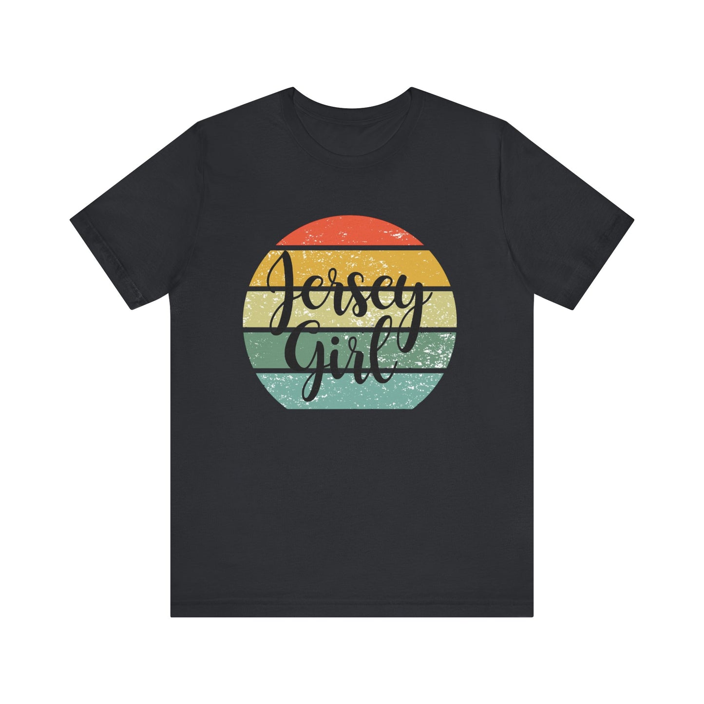 Jersey Girl Vintage Tee, Casual T-Shirt, Summer Top, Gift for Her, Birthday Celebration, Beachwear, Retro Style