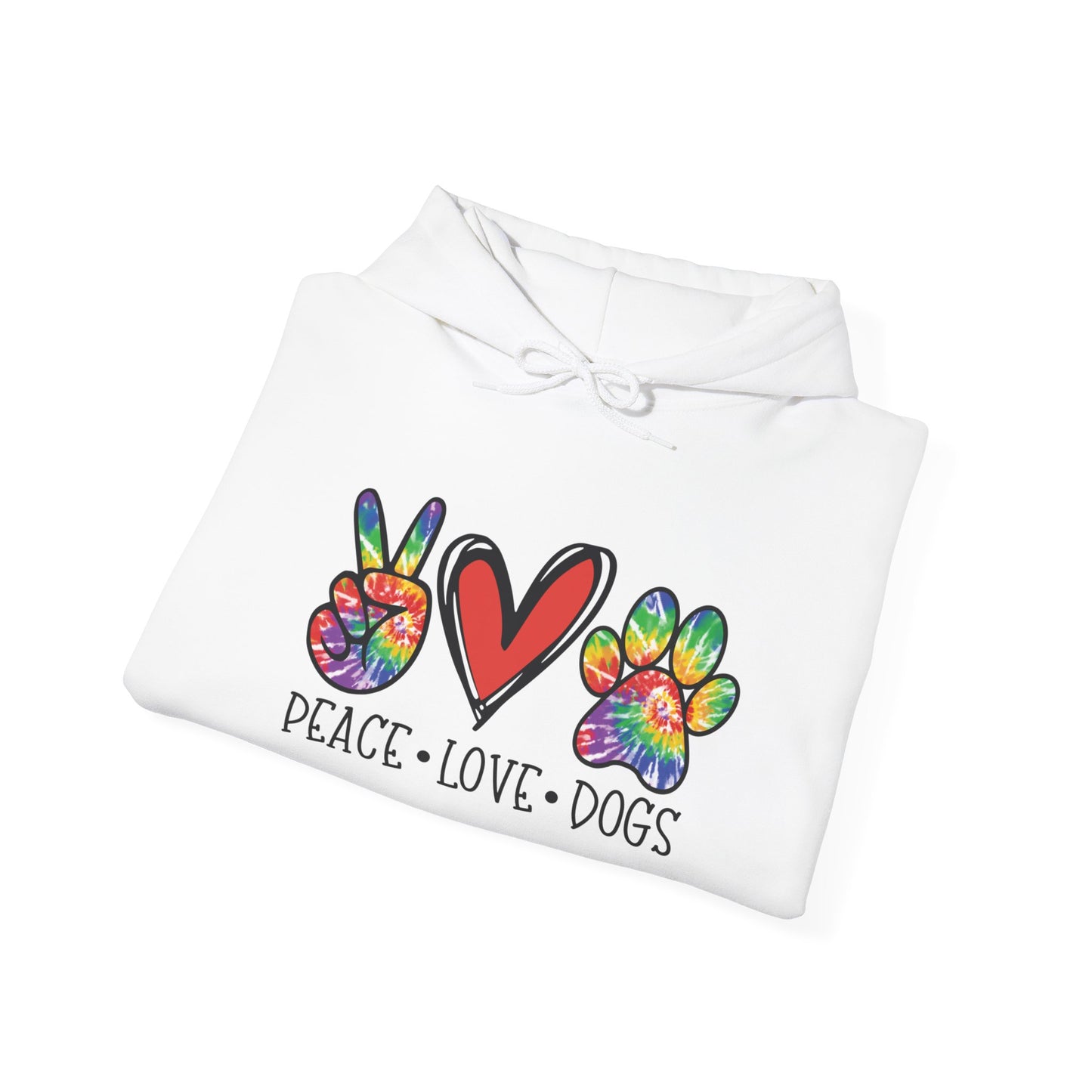 Peace Love Dogs Unisex Heavy Blend Hooded Sweatshirt