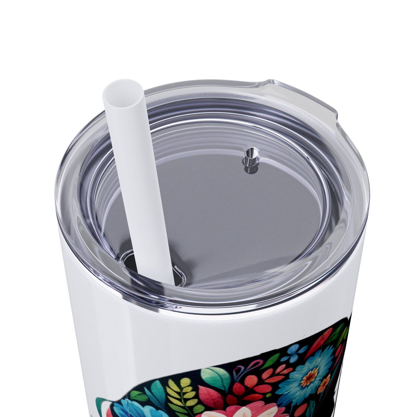 Mom Mother Child Mothers Day Skinny Tumbler with Straw, 20oz