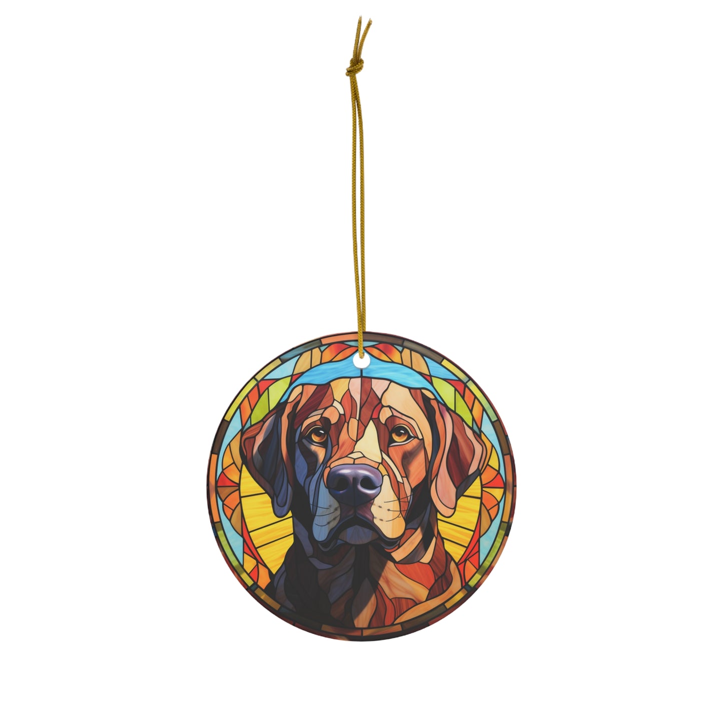Lab Dog Labrador Ceramic Ornament, 4 Shapes