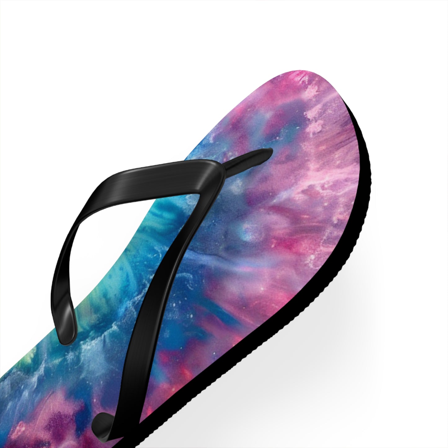 Vibrant Tie-Dye Flip Flops - Summer Sandals, Beach Footwear, Festival Wear, Poolside Slippers, Vacation Essentials