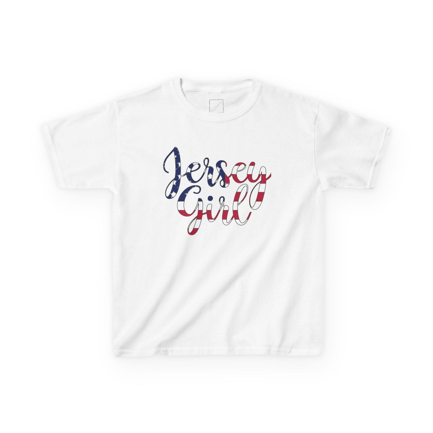 Jersey Girl Kids Tee | Stylish Cotton T-Shirt for Girls, Summer Outfit, Casual Wear, Birthday Gift, Patriotic Apparel