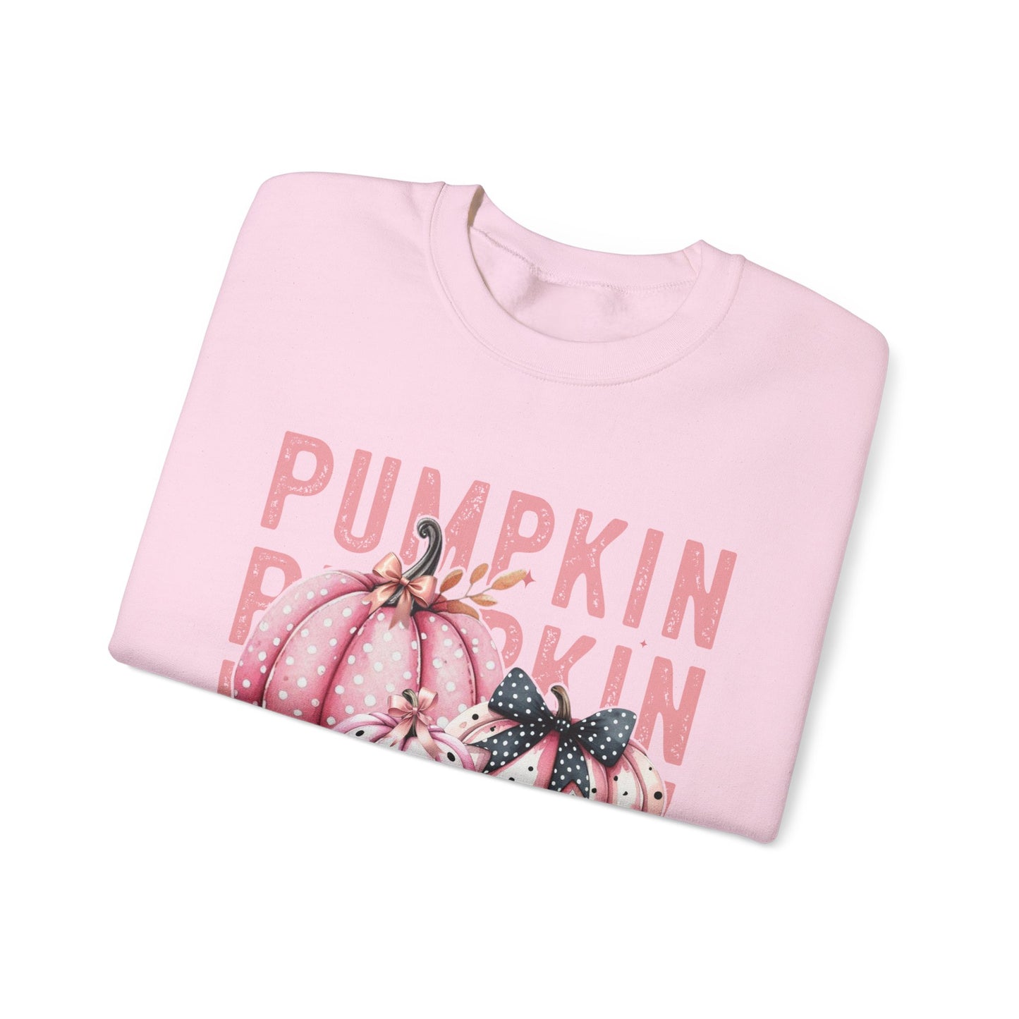 Pumpkin Season Pink Unisex Heavy Blend™ Crewneck Sweatshirt