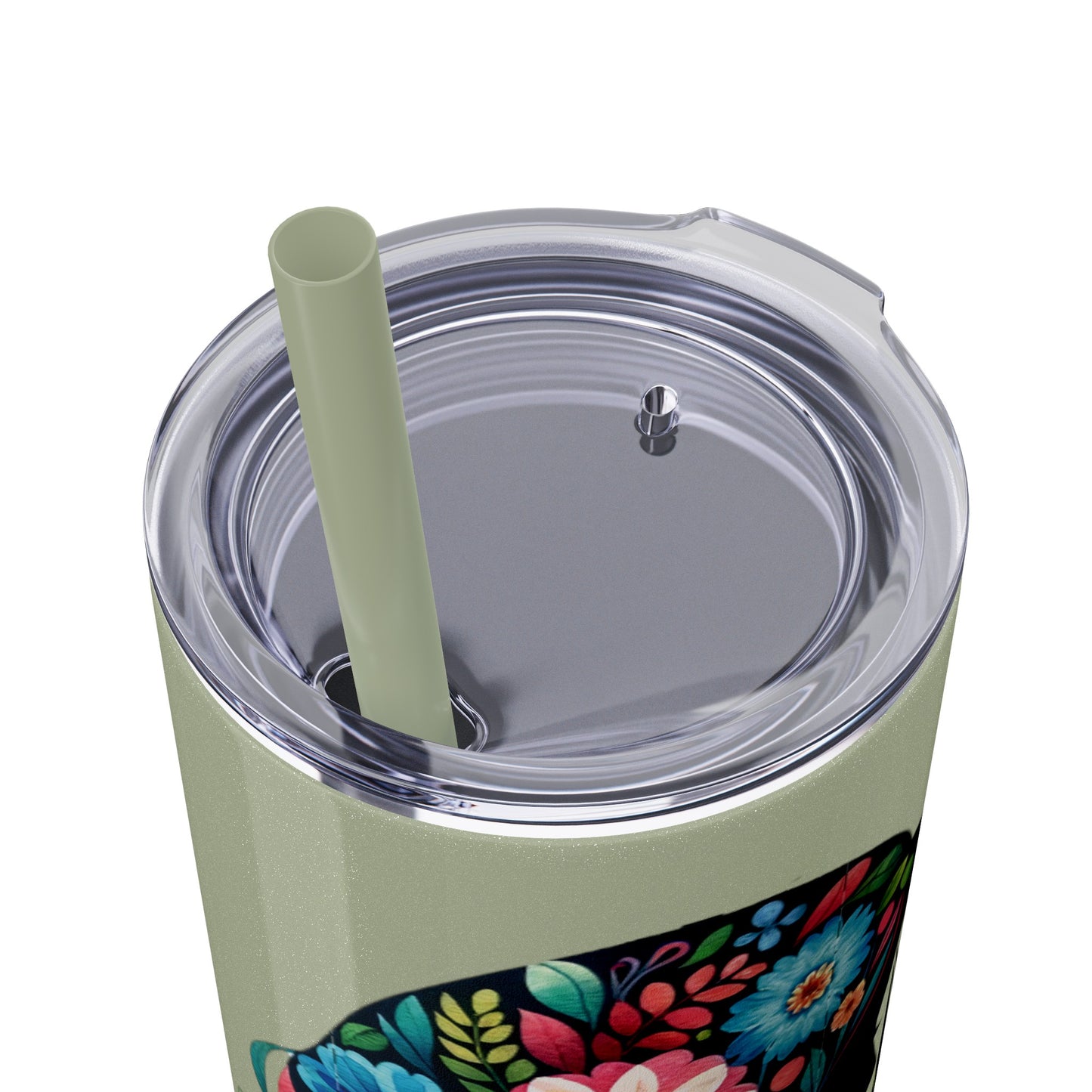Mom Mother Child Mothers Day Skinny Tumbler with Straw, 20oz