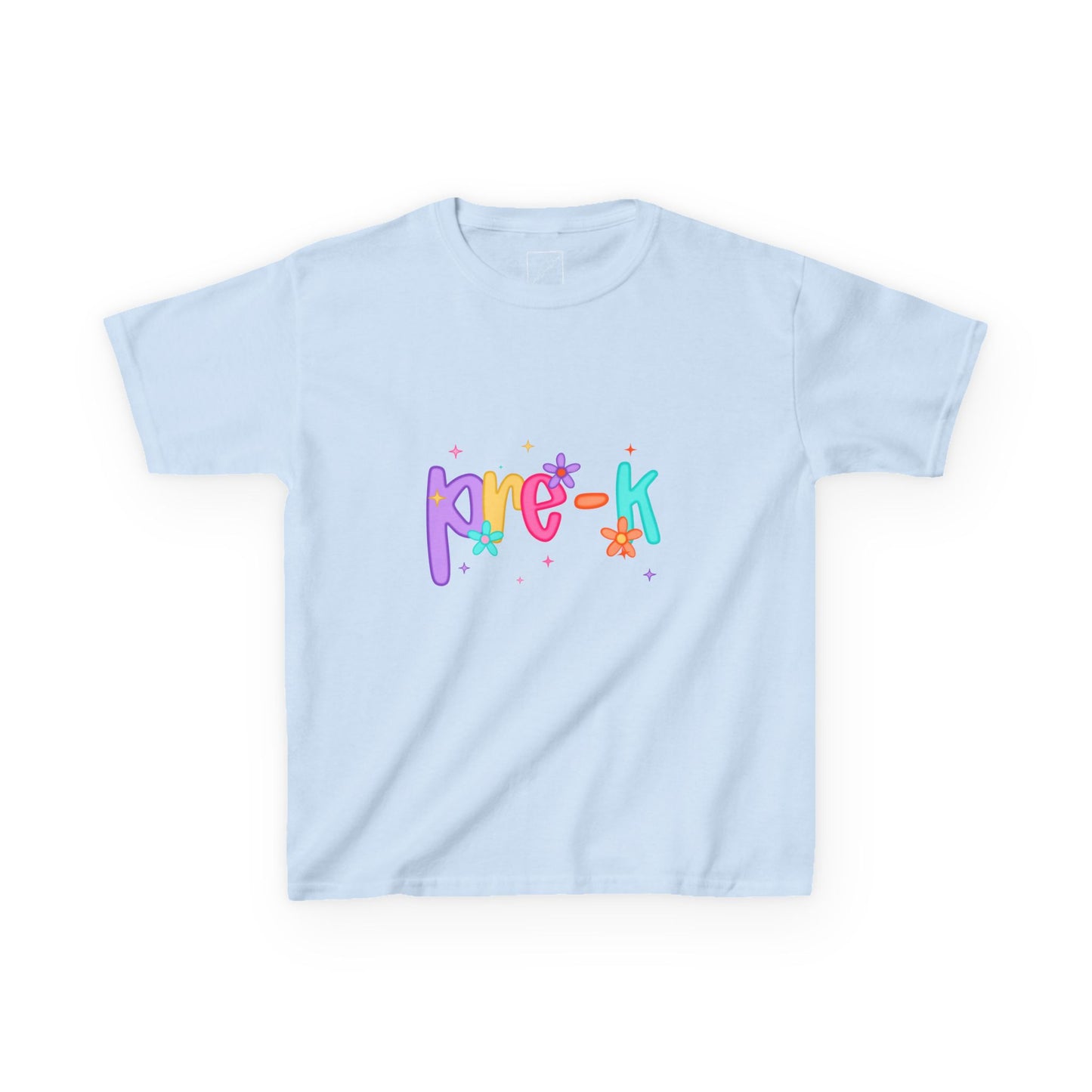Colorful Pre-K Kids Heavy Cotton™ Tee | Fun T-Shirt for Preschool, Birthday Gift, Playtime Outfit, Toddler Apparel, Summer Wear