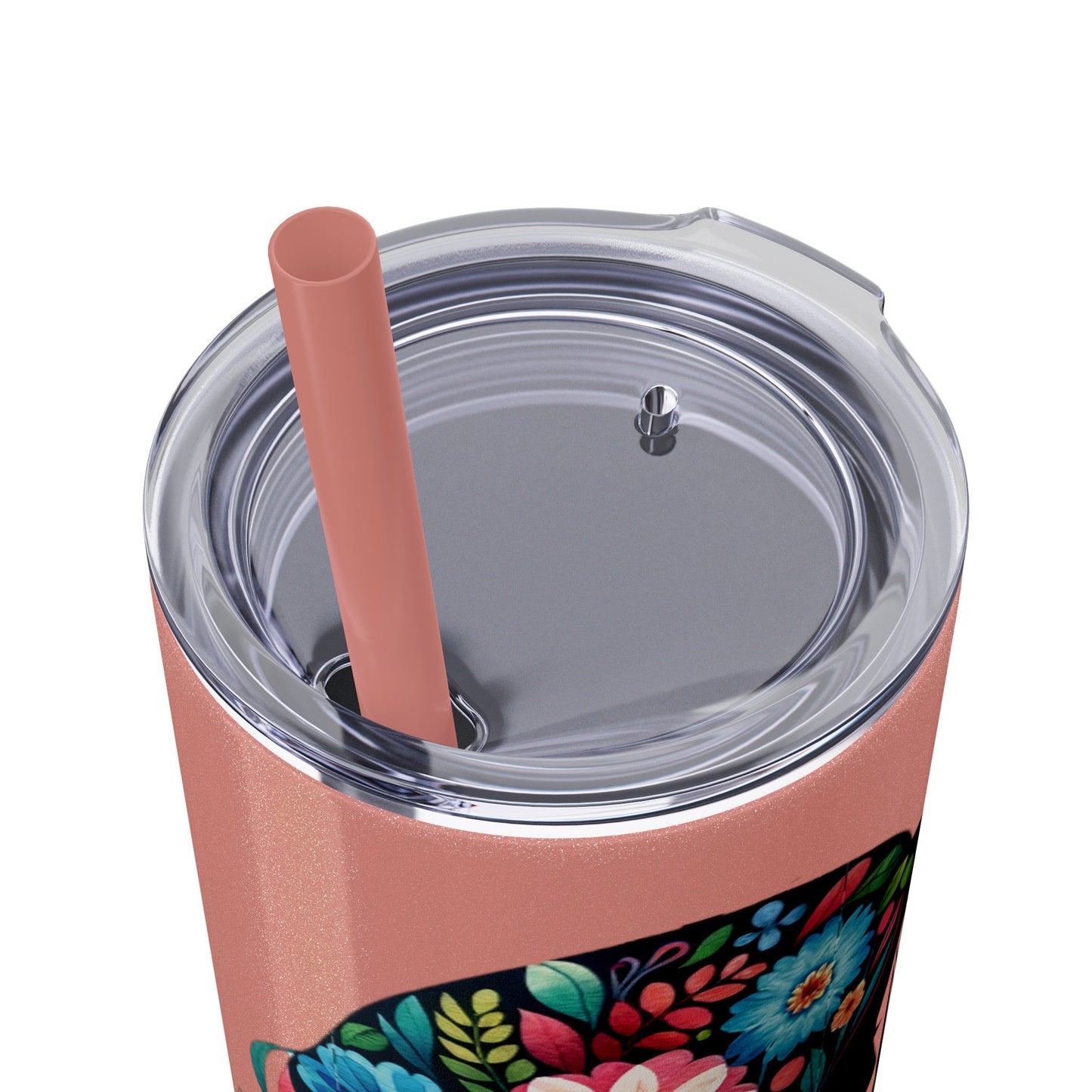 Mom Mother Child Mothers Day Skinny Tumbler with Straw, 20oz