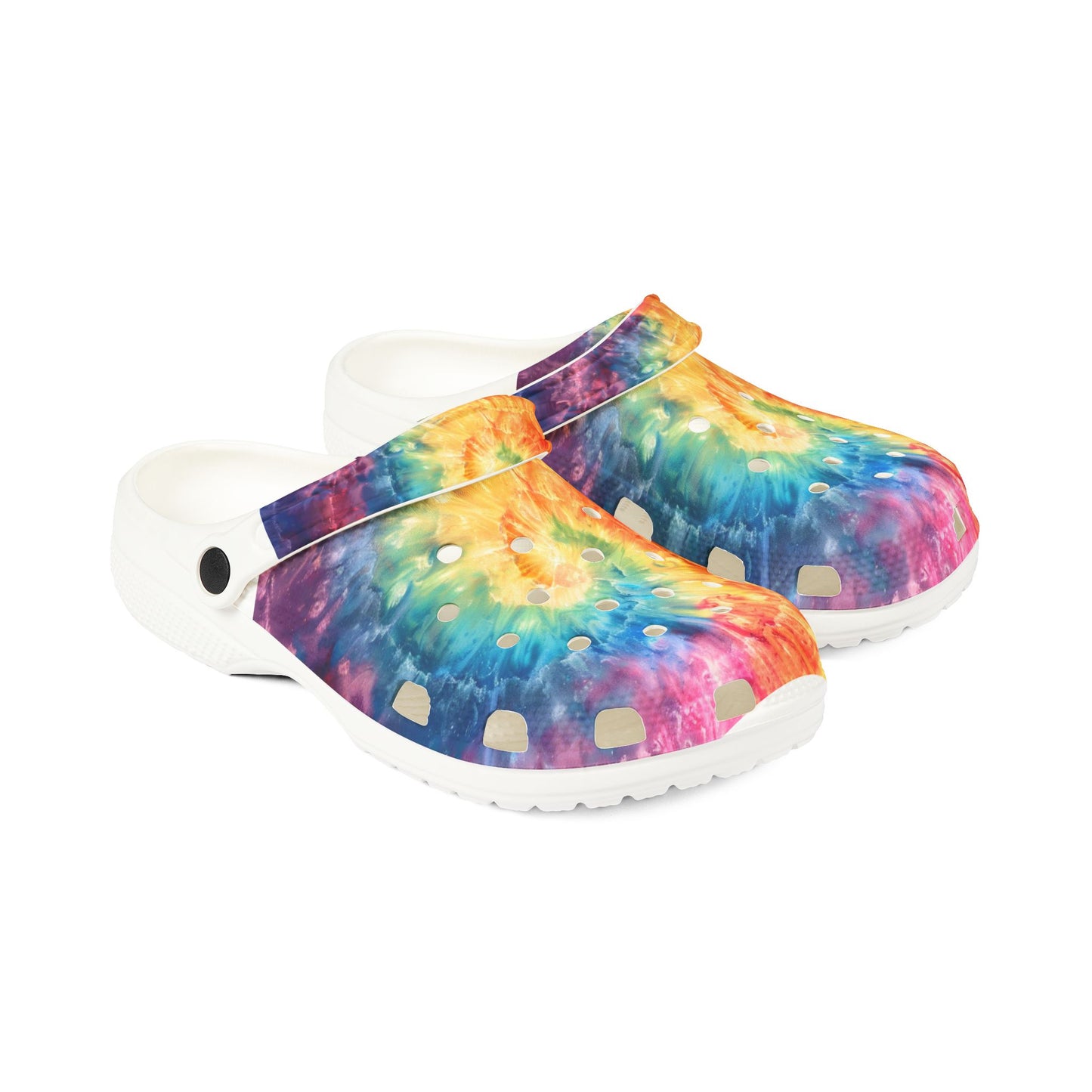 Colorful Tie-Dye EVA Foam Shoes, Fun Casual Footwear, Perfect for Summer, Pool Days, Festivals, Unisex Comfort Shoes