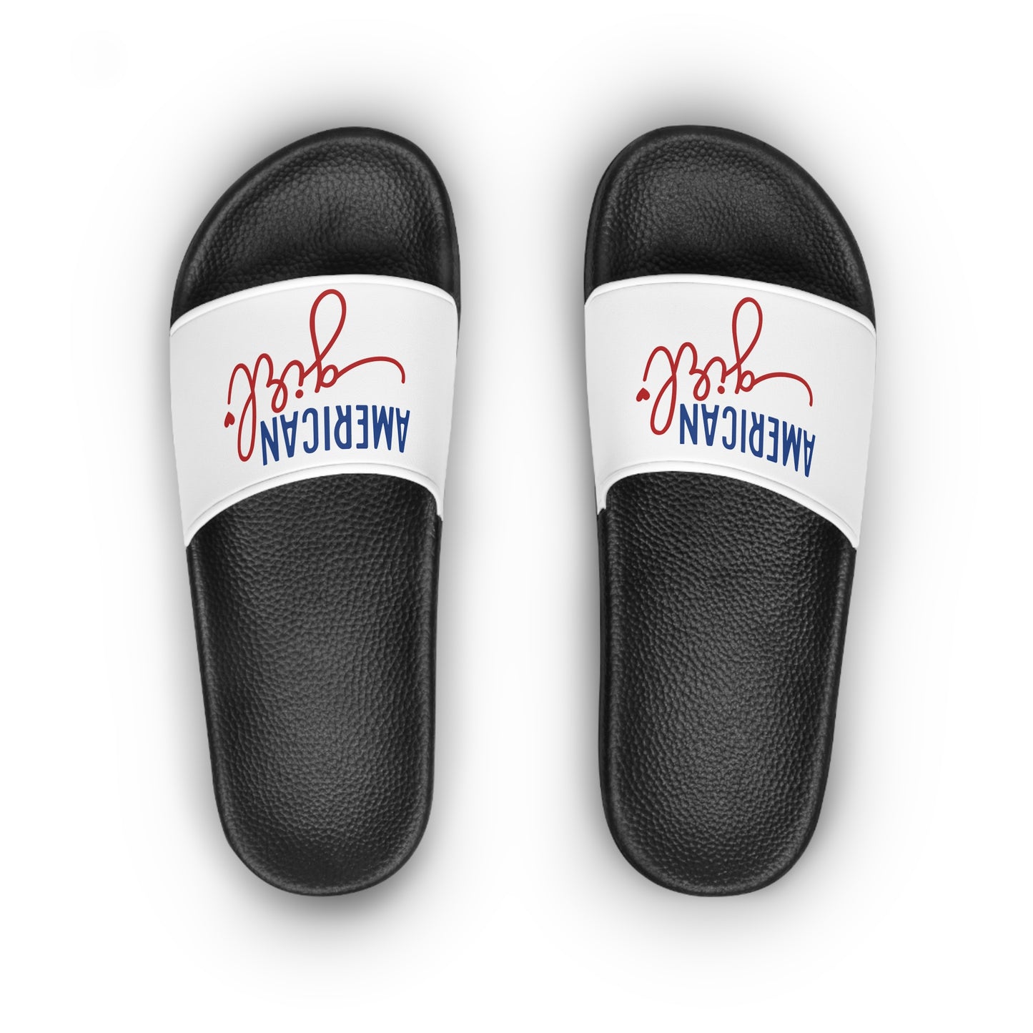 Stylish Women's Slide Sandals with American Pride Design, Summer Footwear, Casual Sandals, Beach Slides, Patriotic Gift